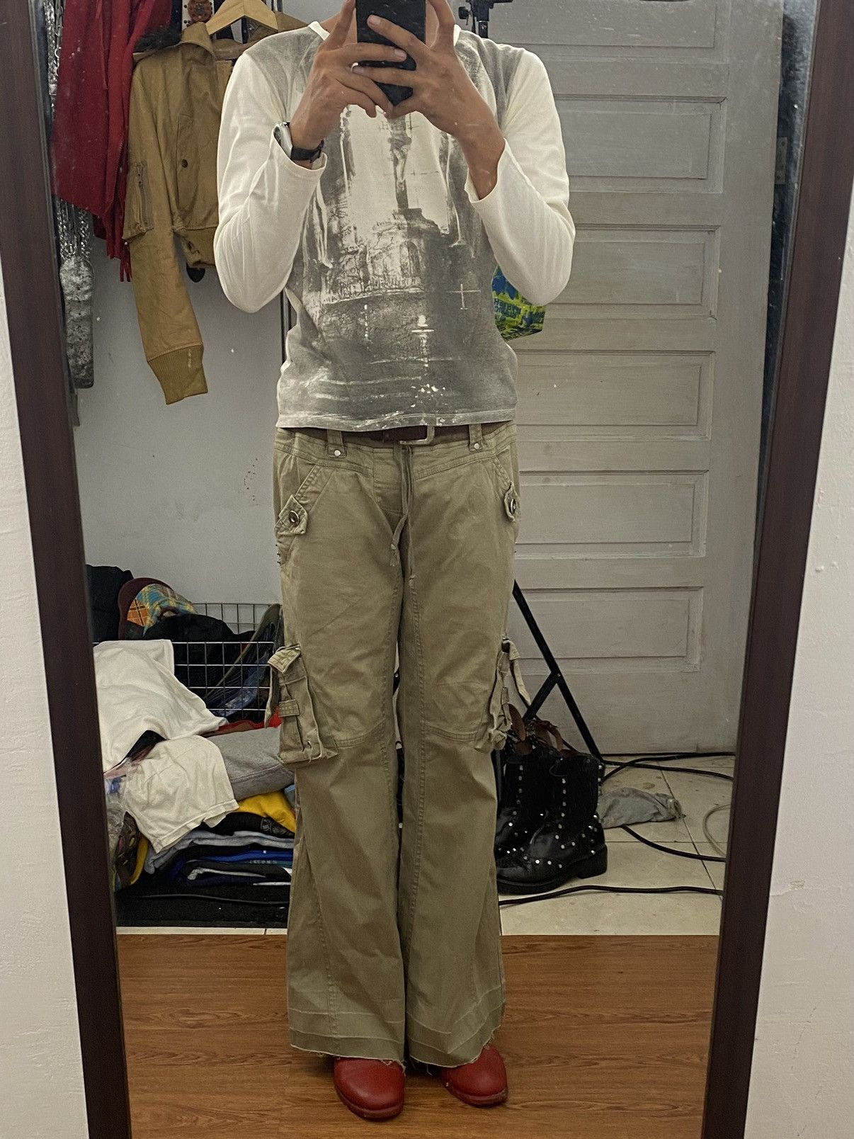 If Six Was Nine Evolution Flare cargo pants Size US 30 / EU 46 - 4 Thumbnail