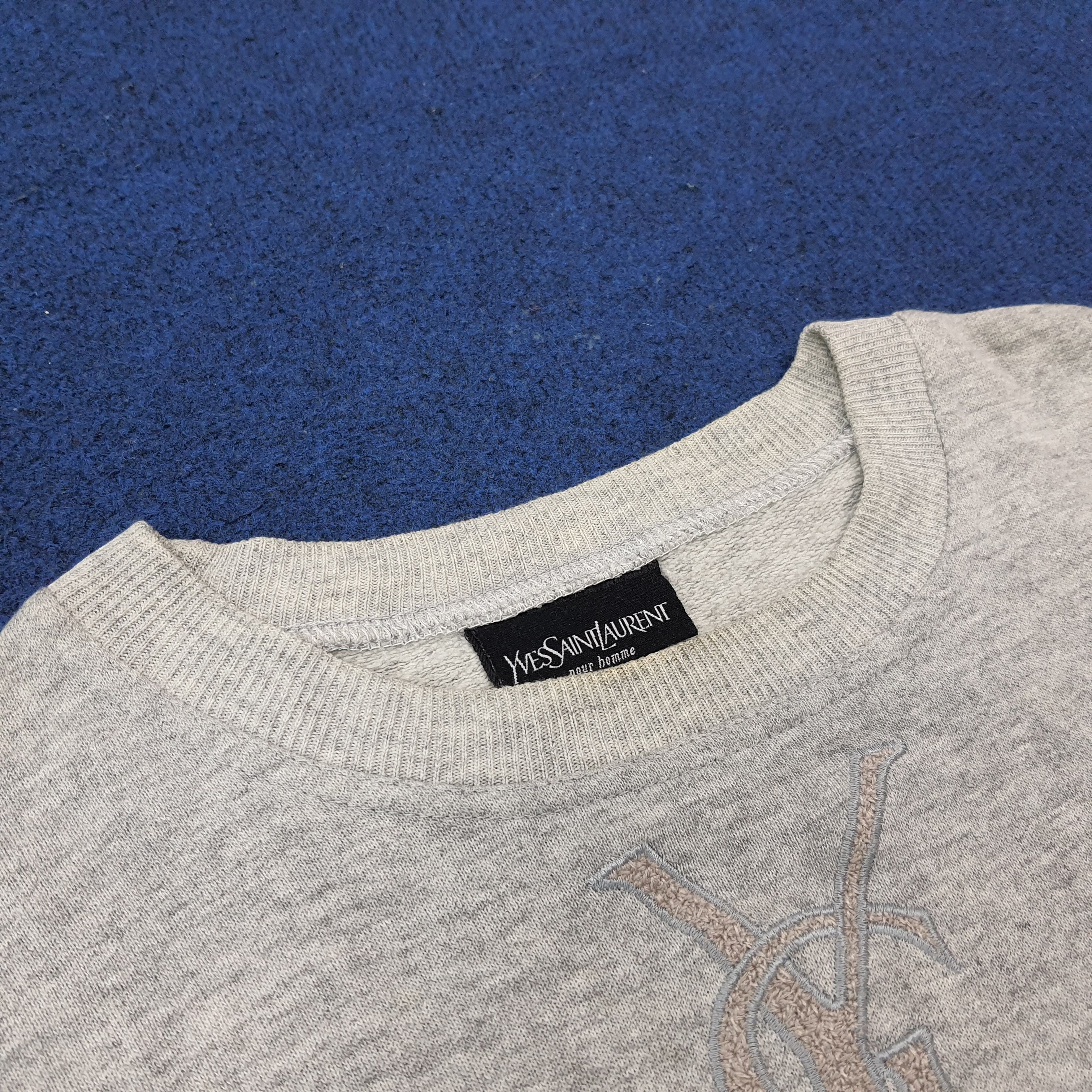 Yves Saint Laurent Vintage Yves Saint Laurent Crop Top Sweatshirt C271N20 Size L / US 10 / IT 46 - 4 Thumbnail