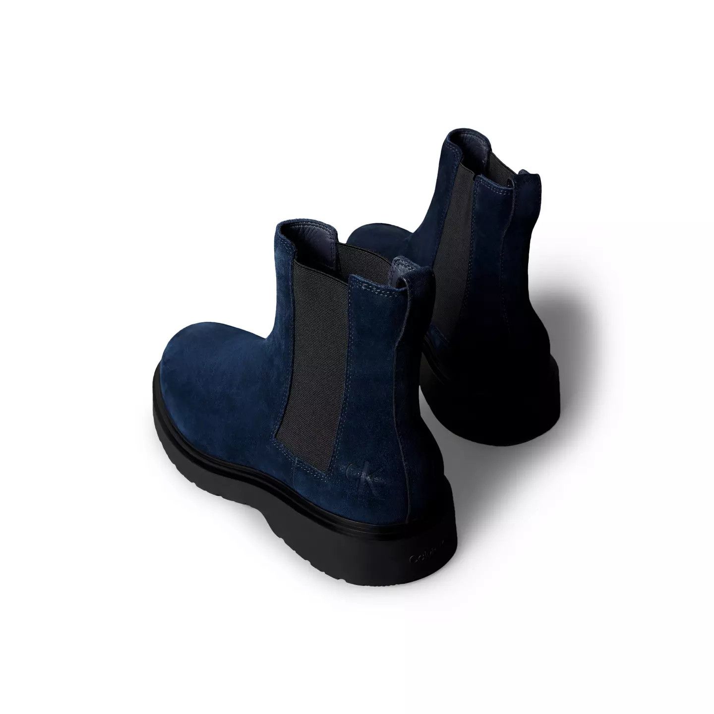 Calvin Klein o1g2r1mq0426 Suede Chelsea Boots in Universe Blue Size US 10 / EU 43 - 3 Thumbnail
