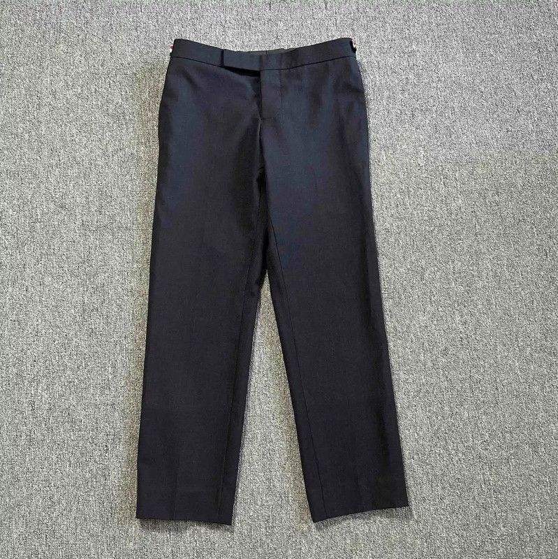 Thom Browne Thom Browne Navy Wool Casual Pants 0089 Size US 38 / EU 54 - 1 Thumbnail