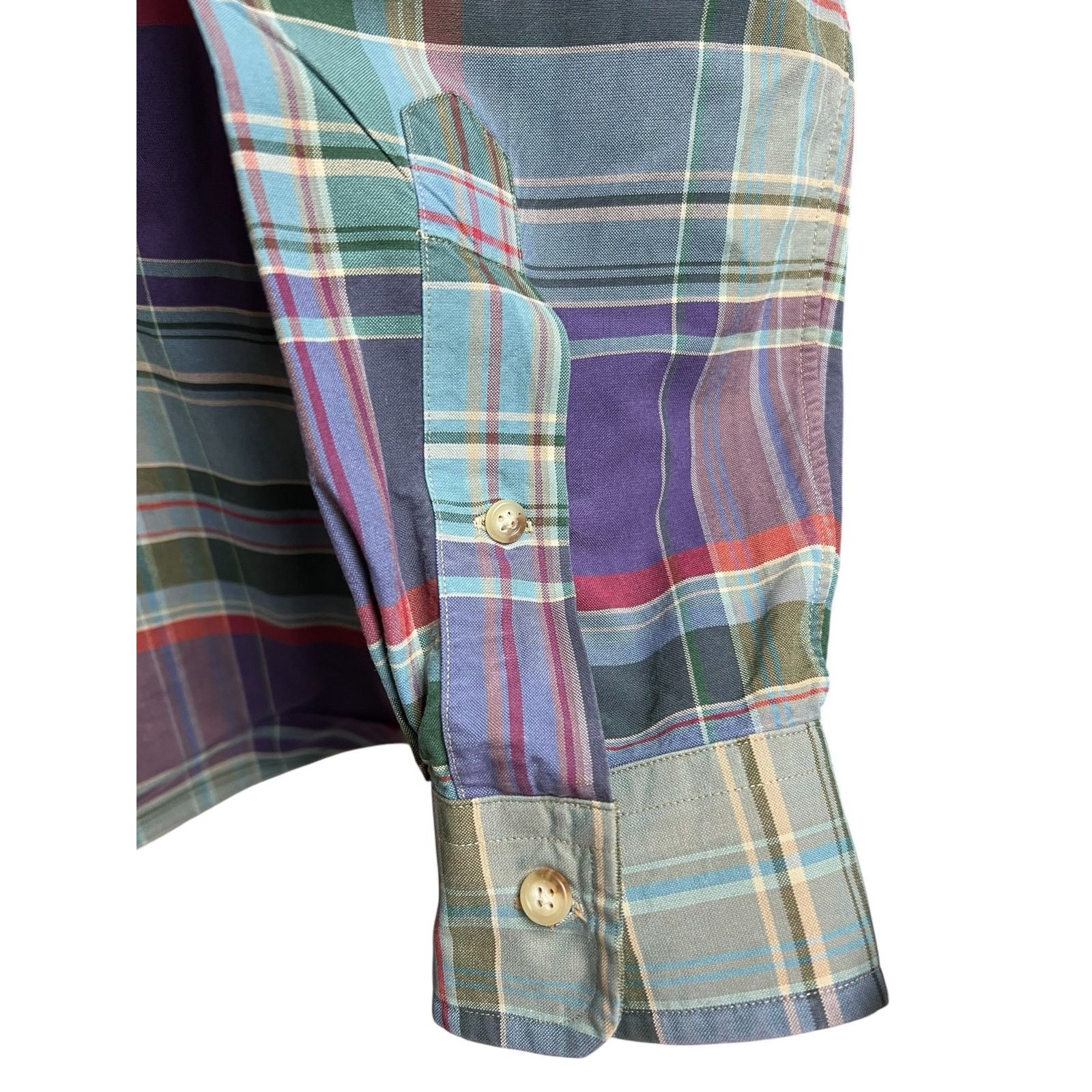 Ralph Lauren Ralph Lauren Classic Fit Muted Purple Green Plaid Medium Size US M / EU 48-50 / 2 - 6 Thumbnail