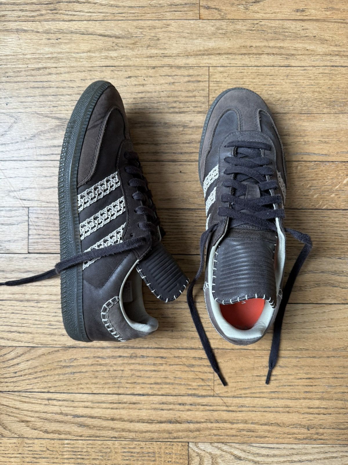 Adidas × Wales Bonner Wales Bonner x adidas Samba Core Black leather 2020 9 Size US 9 / EU 42 - 3 Thumbnail