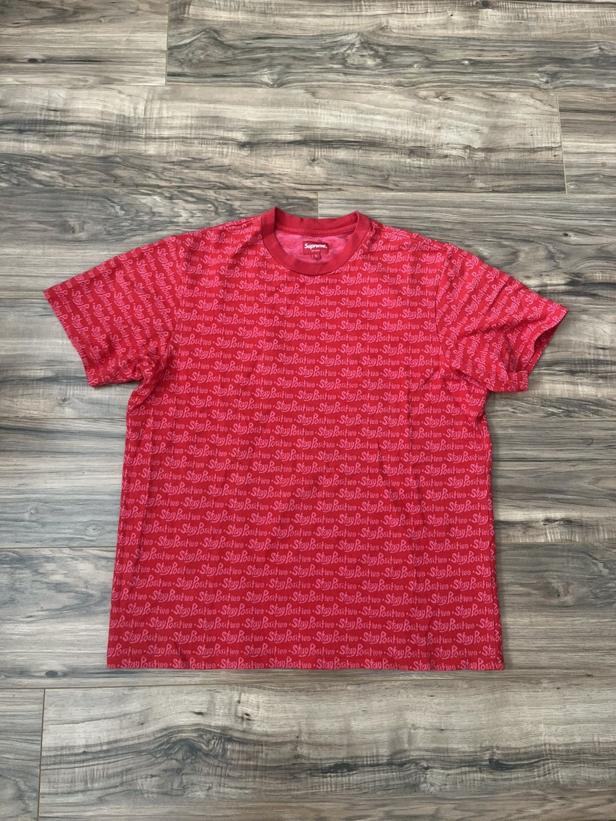 Supreme Supreme Stay Positive Jacquard S/S Top Size US L / EU 52-54 / 3 - 1 Thumbnail