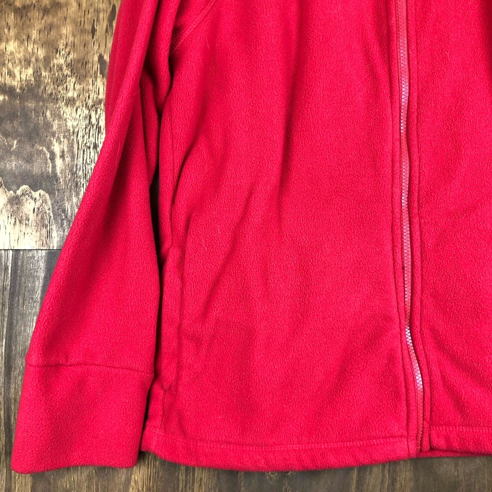 Calvin Klein Calvin Klein Womens Full Zip Performance Fleece Sweater Red Large Jacket Casual Athleisure Size L / US 10 / IT 46 - 3 Thumbnail