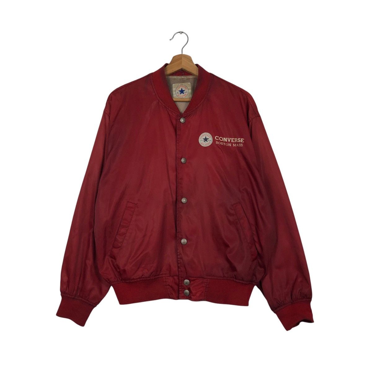 Japanese Brand 📌Vintage Bomber Jacket Converse All Star Boston Mass Usa Size US M / EU 48-50 / 2 - 3 Thumbnail