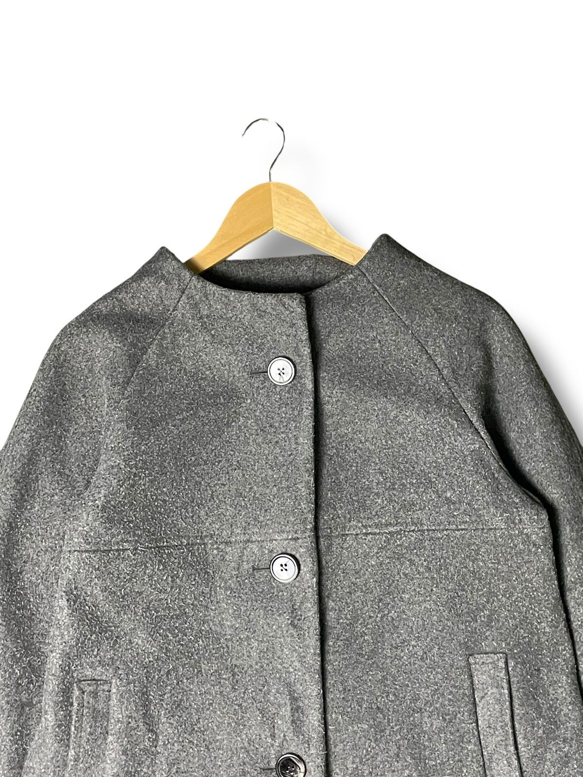 Japanese Brand × Junko Shimada × Vintage Junko Shimada Wool Long Coat (55) Size US XXS / EU 40 - 4 Thumbnail