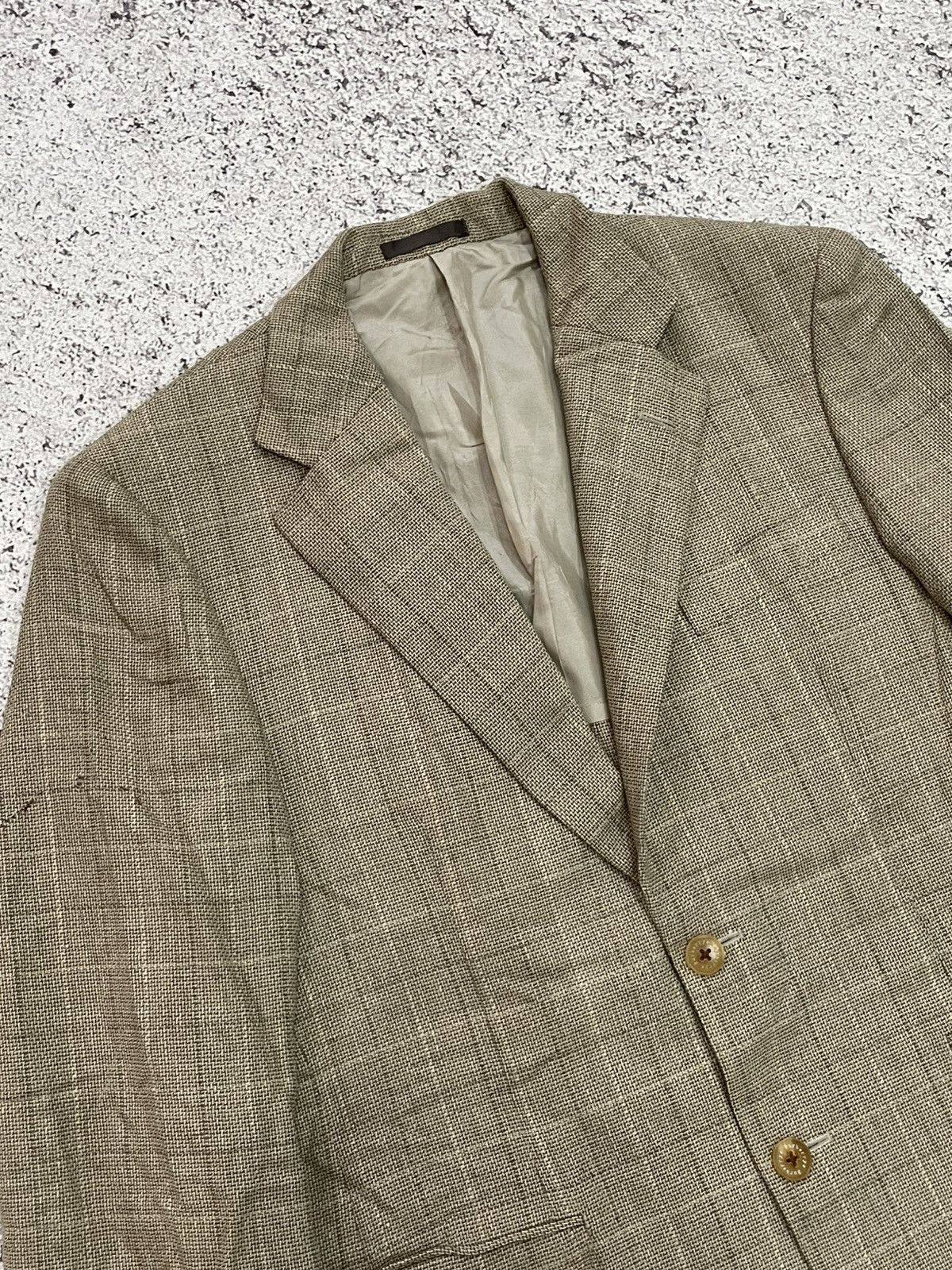 Burberry Vintage Plaid Burberry Distressed Blazer Dirty Look Jacket Size US M / EU 48-50 / 2 - 3 Thumbnail