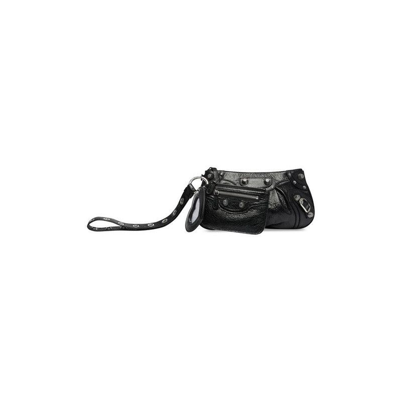 Balenciaga o1w1db10526 Size: OS / Le Cagole Mini Multipouch in Black Size ONE SIZE - 1 Thumbnail