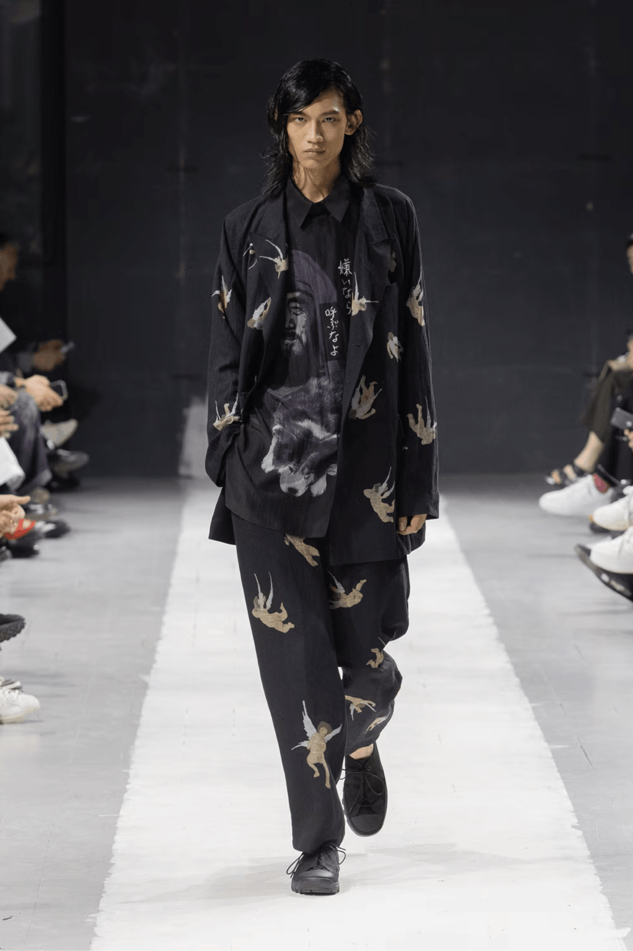 Yohji Yamamoto Yohji Yamamoto Pour Homme - ANGEL PRINT PANTS Size US 32 / EU 48 - 5 Thumbnail