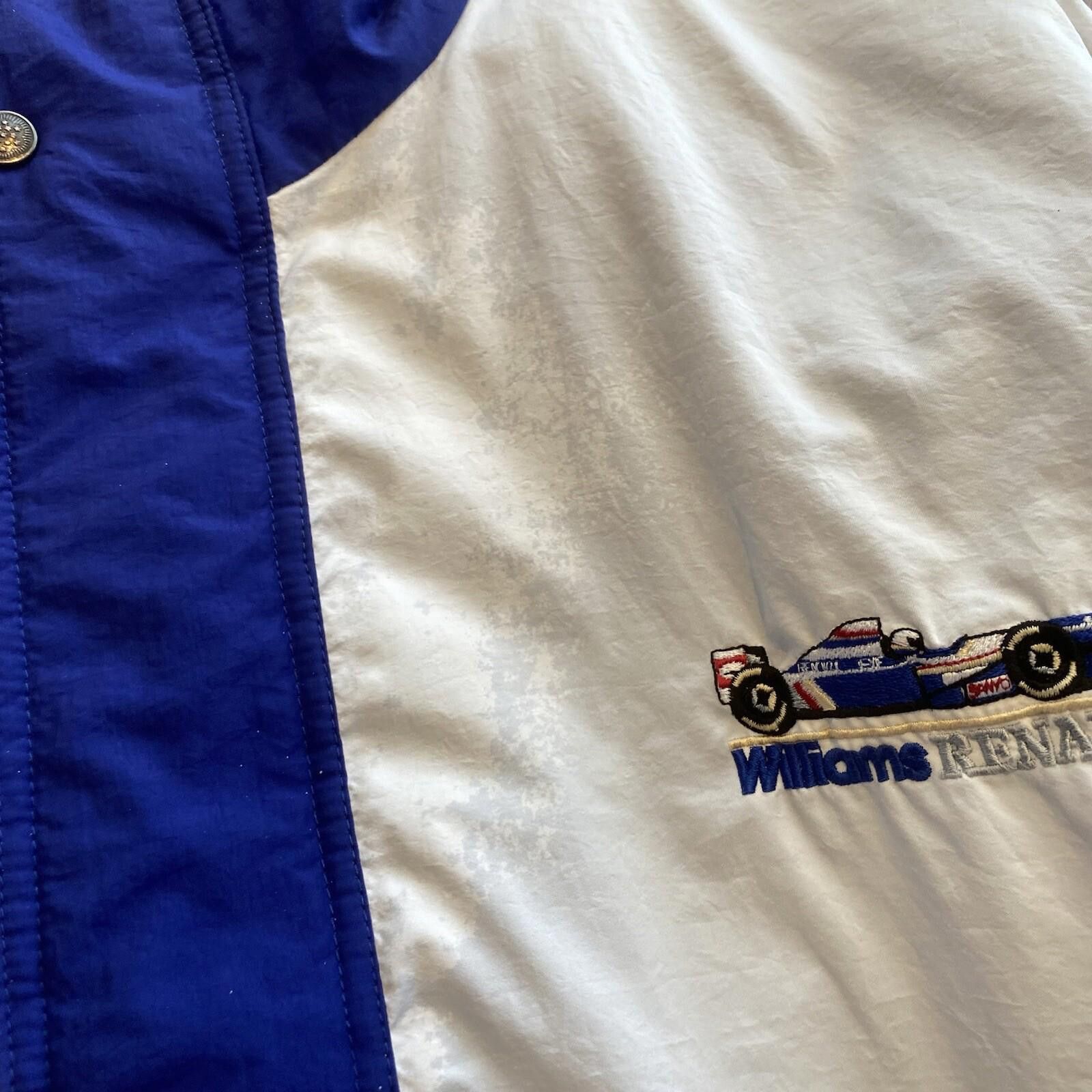 Designer Vintage Rothman's Williams Renault Sponsor F1 Jacket XL 90s Size US XL / EU 56 / 4 - 8 Thumbnail