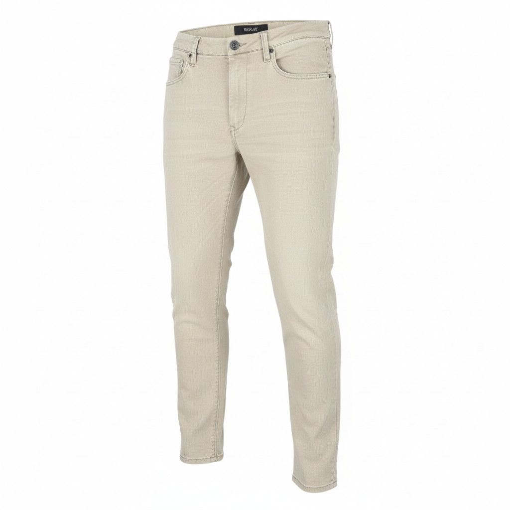 Replay LEHOEN HEPERFLEX W27 Beige Faded Slim Chino Trousers 89068 Size US 27 - 1 Thumbnail