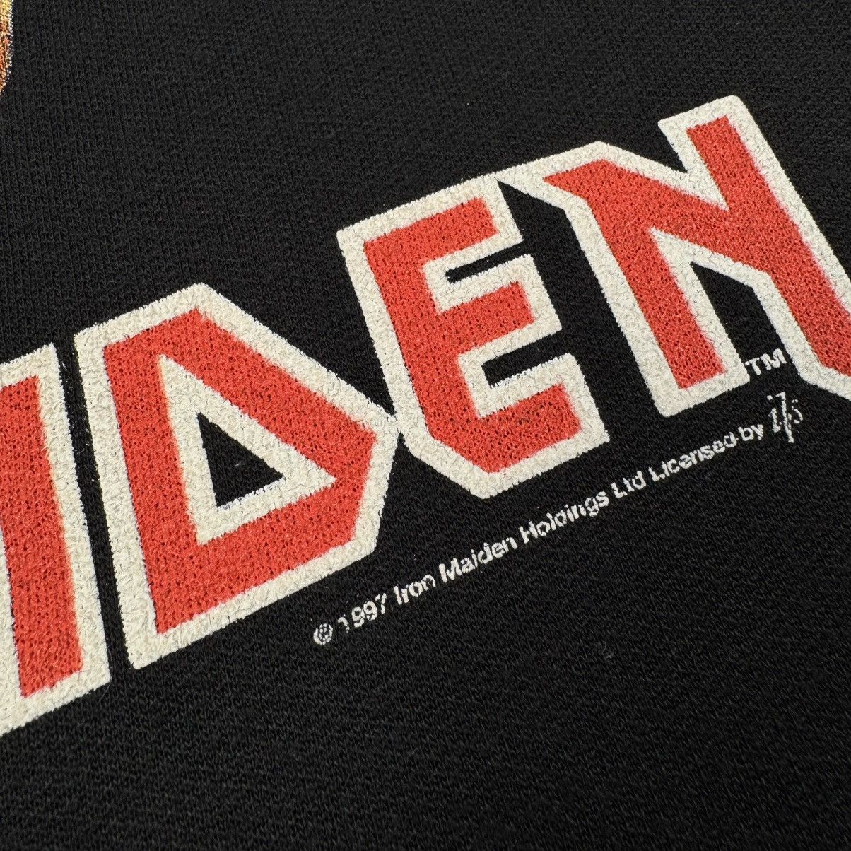 Band Tees Vintage Iron Maiden 1997 Middle Finger Logo Hoodie Size US XL / EU 56 / 4 - 11 Thumbnail