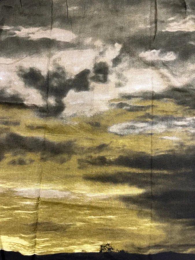 Roberto Cavalli × Vintage 2000S Cavalli Apocalyptic Sunset Brown Faded Shirt Size US M / EU 48-50 / 2 - 7 Thumbnail