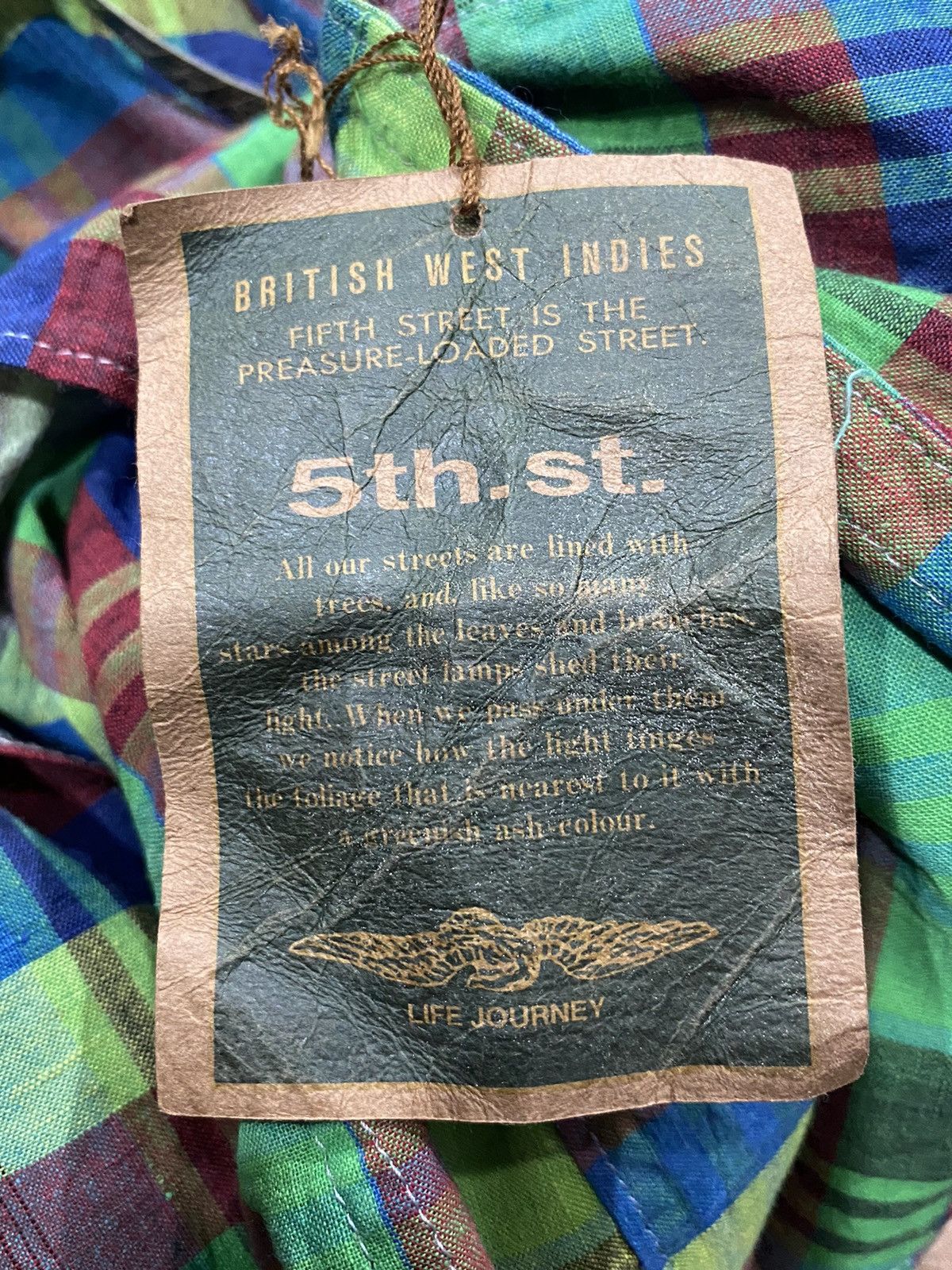 If Six Was Nine BRITISH WEST INDIES 5th Street Madras Cardigan Size US M / EU 48-50 / 2 - 13 Thumbnail