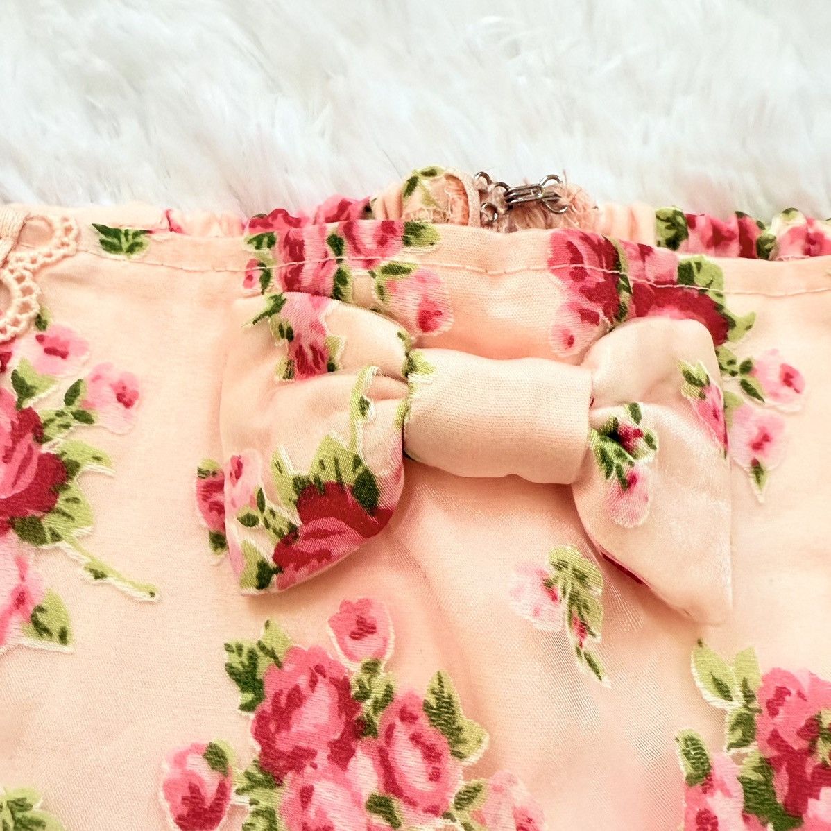 LIZ LISA Liz Lisa floral skirt shorts flowers Gal Japan pink Lolita Size 26" / US 2 / IT 38 - 2 Thumbnail