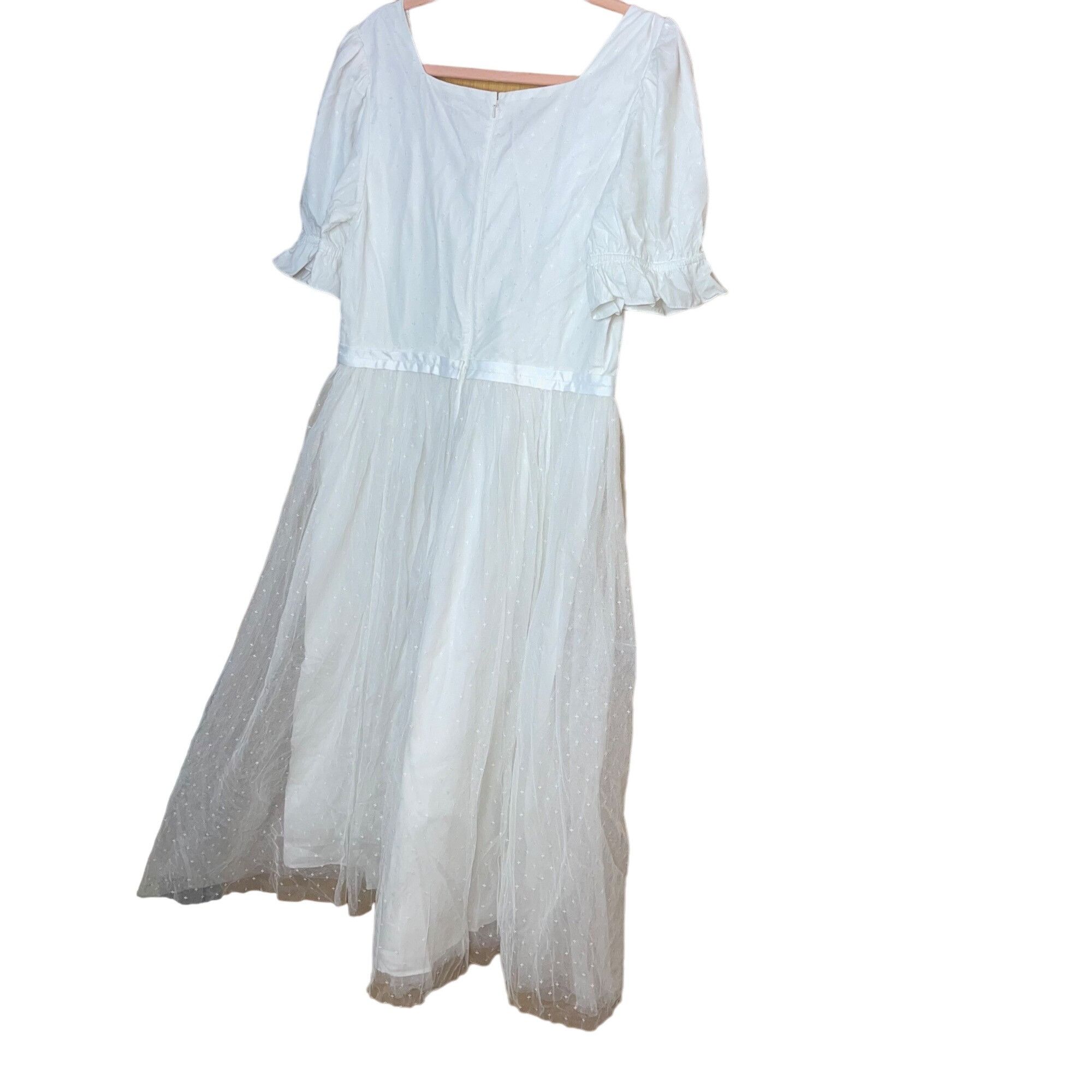 Other Ivy City Co Womens Dress Size 12 White Ballerin Size XL / US 12-14 / IT 48-50 - 2 Thumbnail