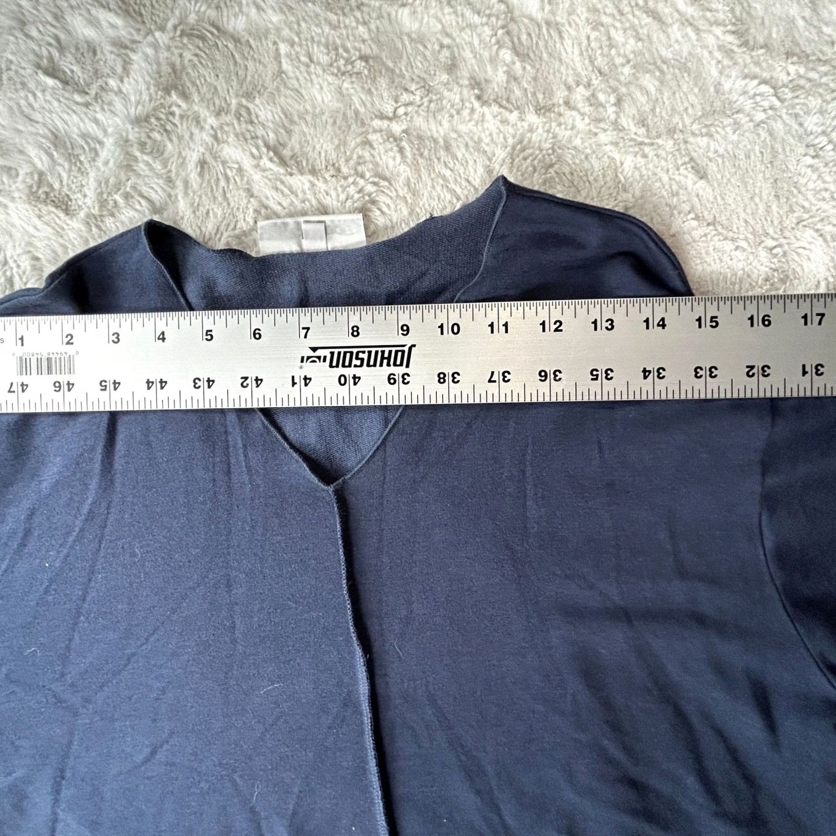 Vintage Bryn Walker Womens Bamboo Organic Cotton V-neck Tunic Top XS Blue Pockets Shirt Size XS / US 0-2 / IT 36-38 - 7 Thumbnail