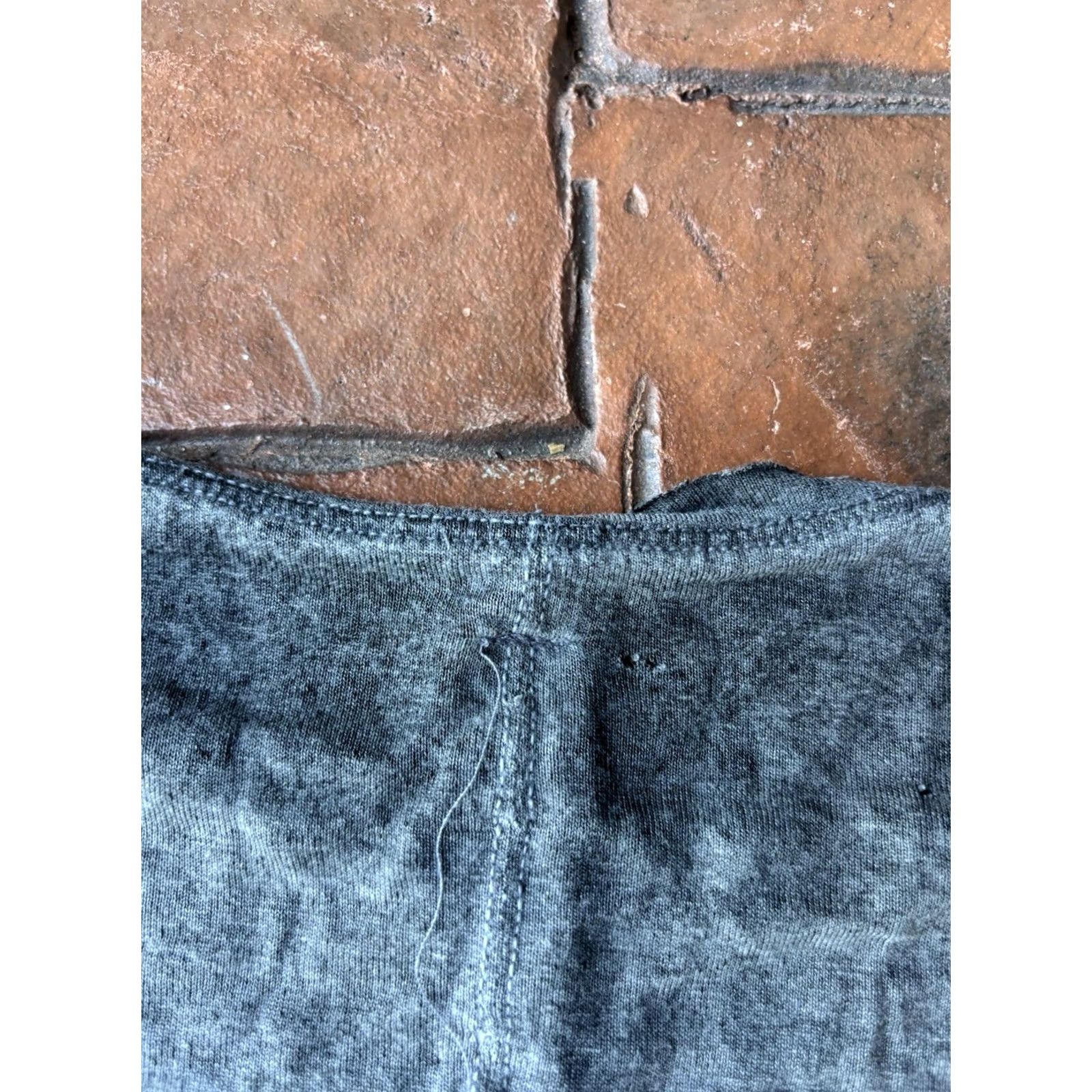 Vintage VINTAGE Raquel Allegra T-Shirt Women's S Gray Distressed Short Sleeve Round Neck Pullover Casual Basic Designer All Seasons Size S / US 4 / IT 40 - 5 Thumbnail