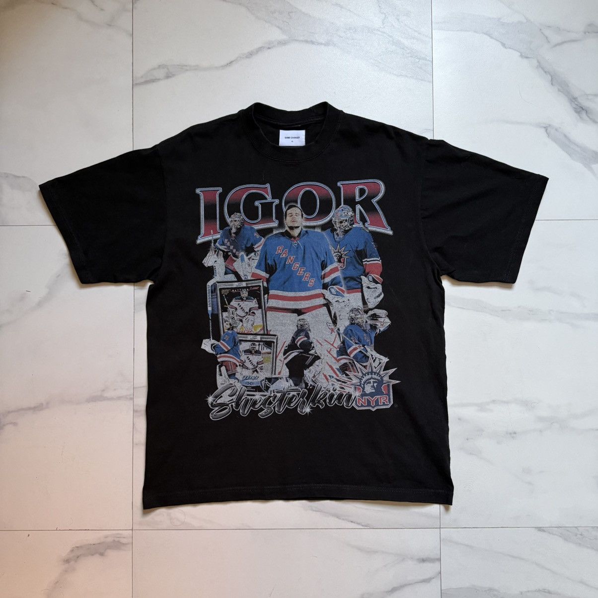 NHL Game Changer Igor Shesterkin Graphic Tee Size US XL / EU 56 / 4 - 2 Thumbnail
