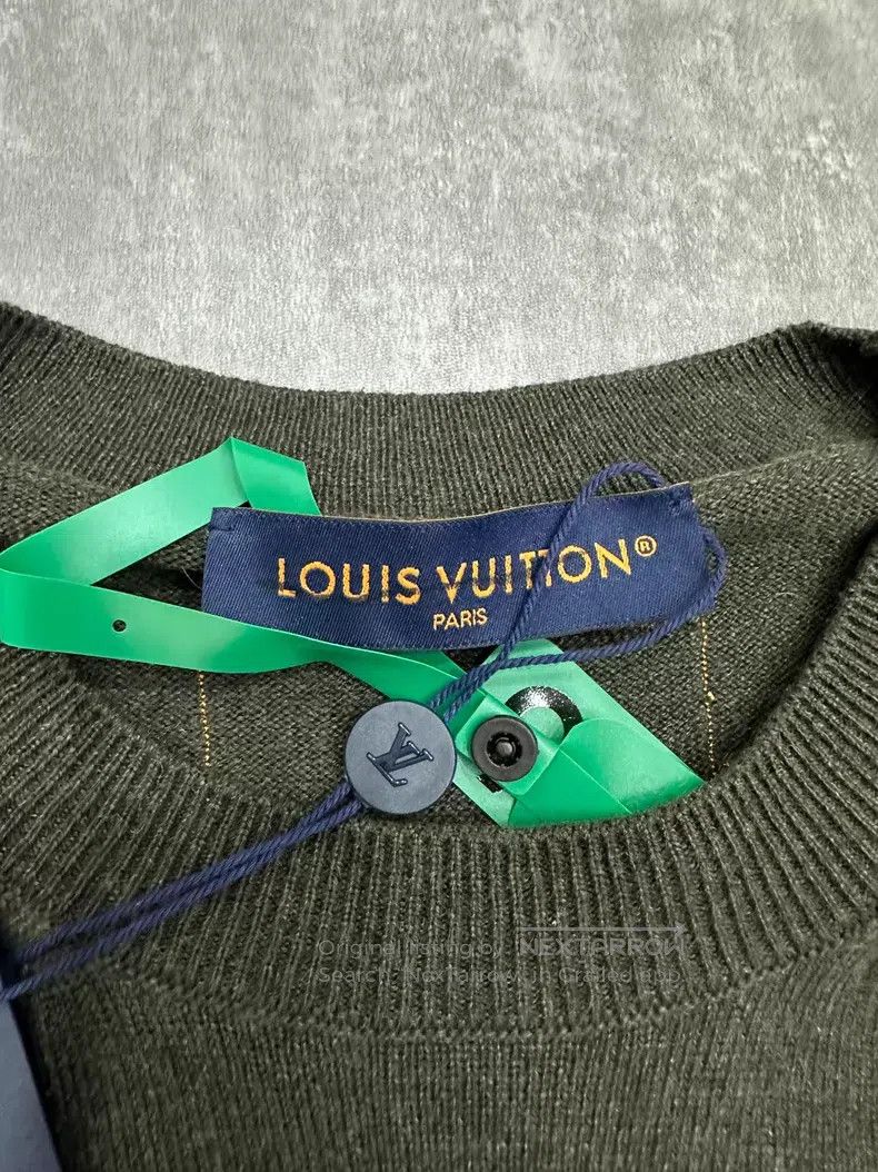 Louis Vuitton Louis Vuitton size 4l Green Cashmere Long Sleeve Sweater Size US M / EU 48-50 / 2 - 4 Thumbnail