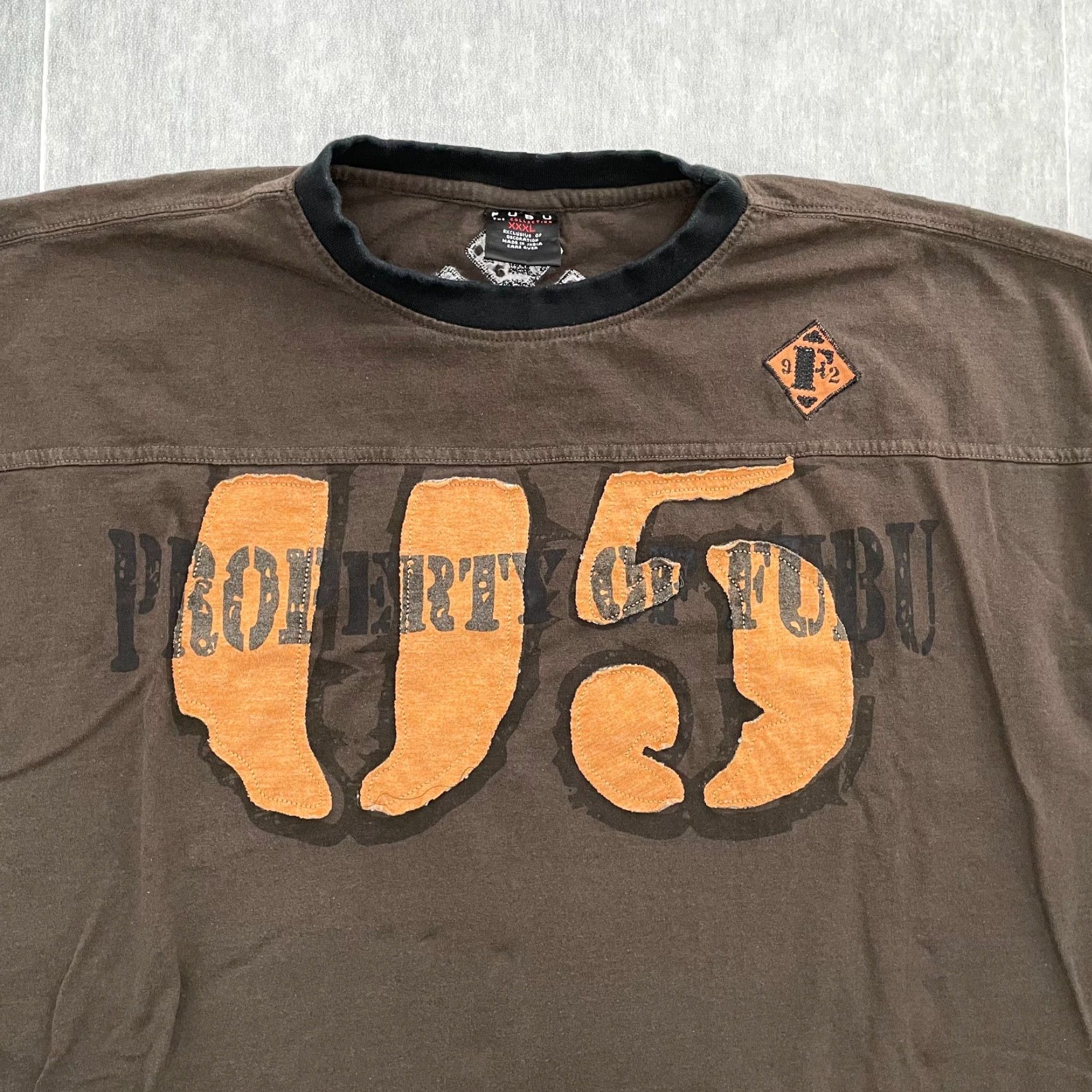 Fubu VINTAGE FUBU Shirt 3XL Gray Short Sleeve Crew Neck Logo Hip Hop Mens XXXL Size US XXL / EU 58 / 5 - 3 Thumbnail