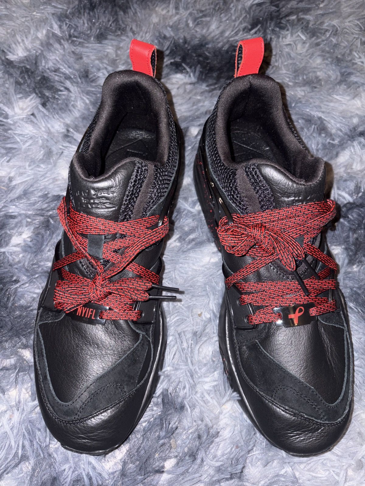 Puma PUMA Blaze of Glory X Rise Men's Black and Red Shoes 9.5 Size US 9.5 / EU 42-43 - 7 Thumbnail