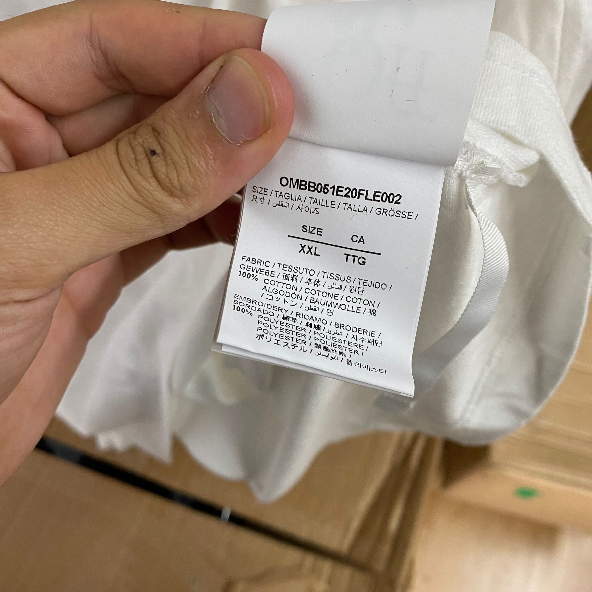 Off-White White Double Layer Barrel Worker Arrows Oversized Hoodie Size US XXL / EU 58 / 5 - 3 Thumbnail