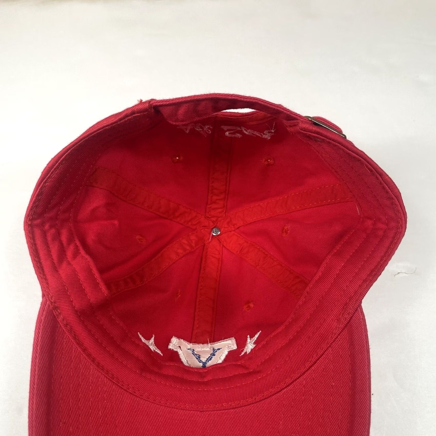 Vintage KNP Adult Adjustable StrapBack Baseball HatCap All Star Embroidered Classic Logo Red Size ONE SIZE - 7 Thumbnail