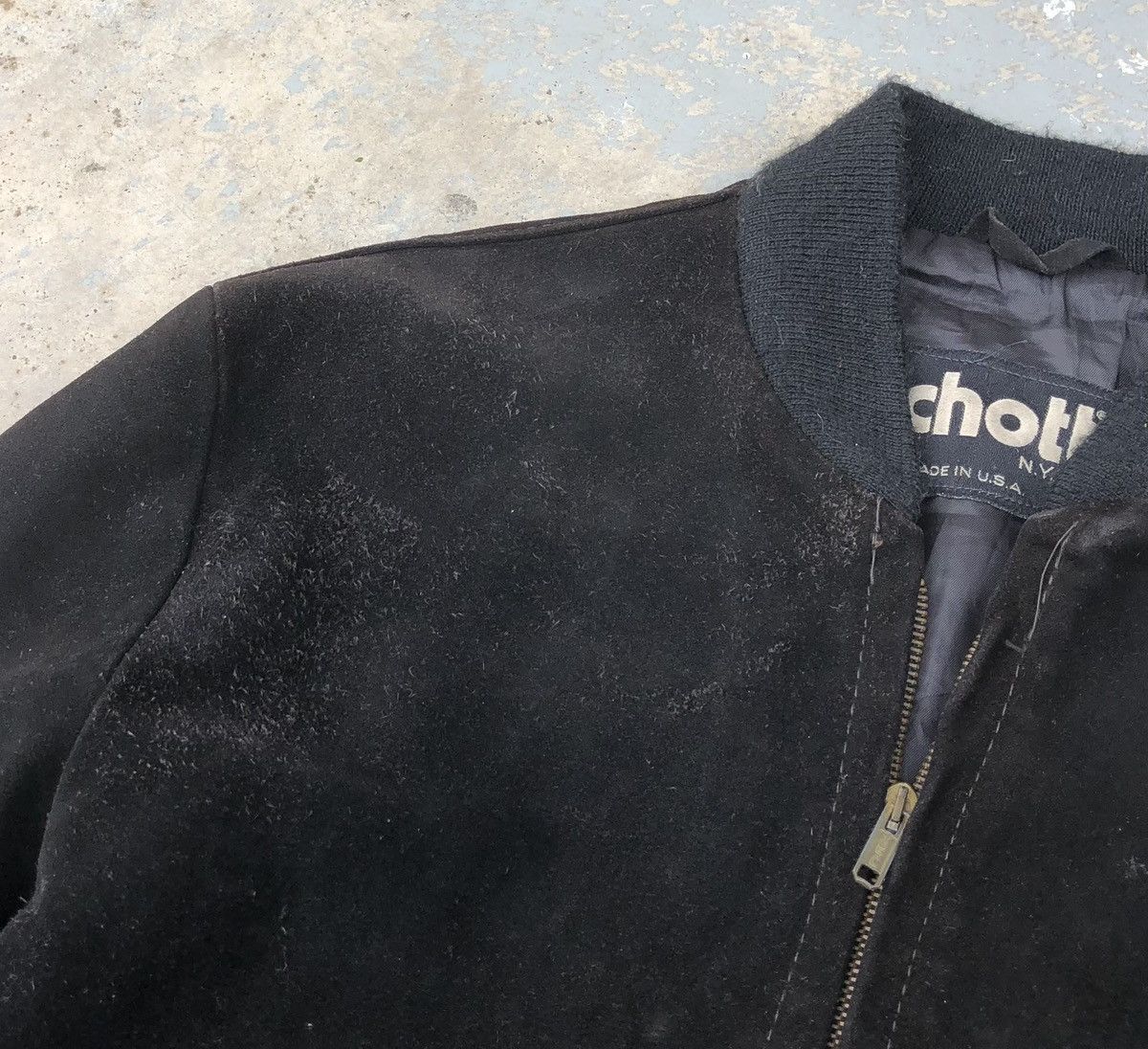 Schott Vintage SCHOTT NYC Suede Leather Bomber Jacket USA 🇺🇸 Size US M / EU 48-50 / 2 - 15 Thumbnail