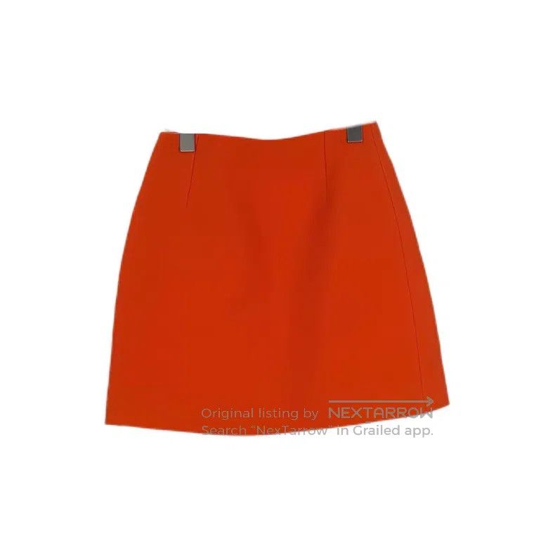 Dior Dior Orange wool mulberry silk short skirt Size 24" / US 00 / IT 34 - 2 Thumbnail