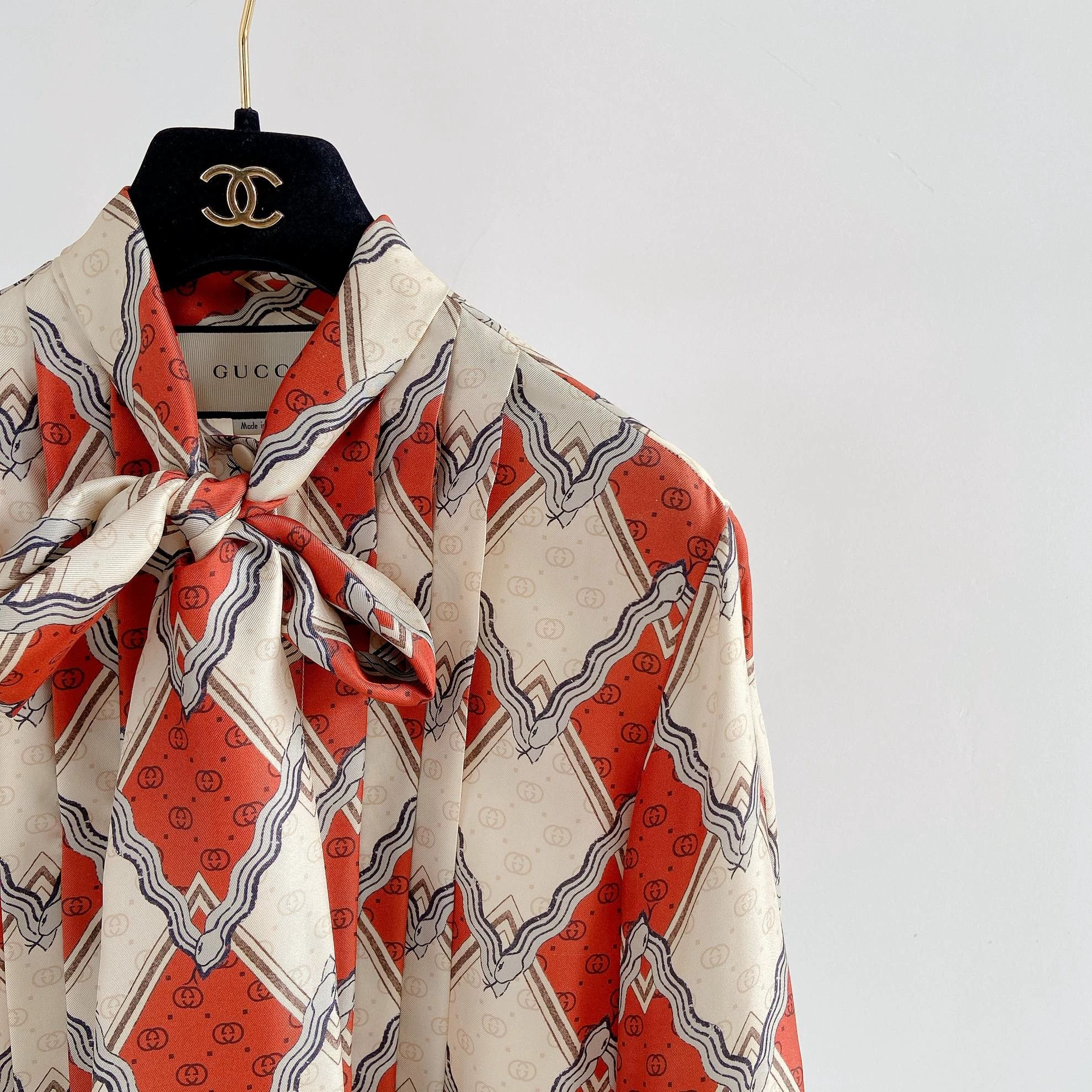 Gucci Gucci women's color blocked silk shirt 36 Size XS / US 0-2 / IT 36-38 - 3 Thumbnail