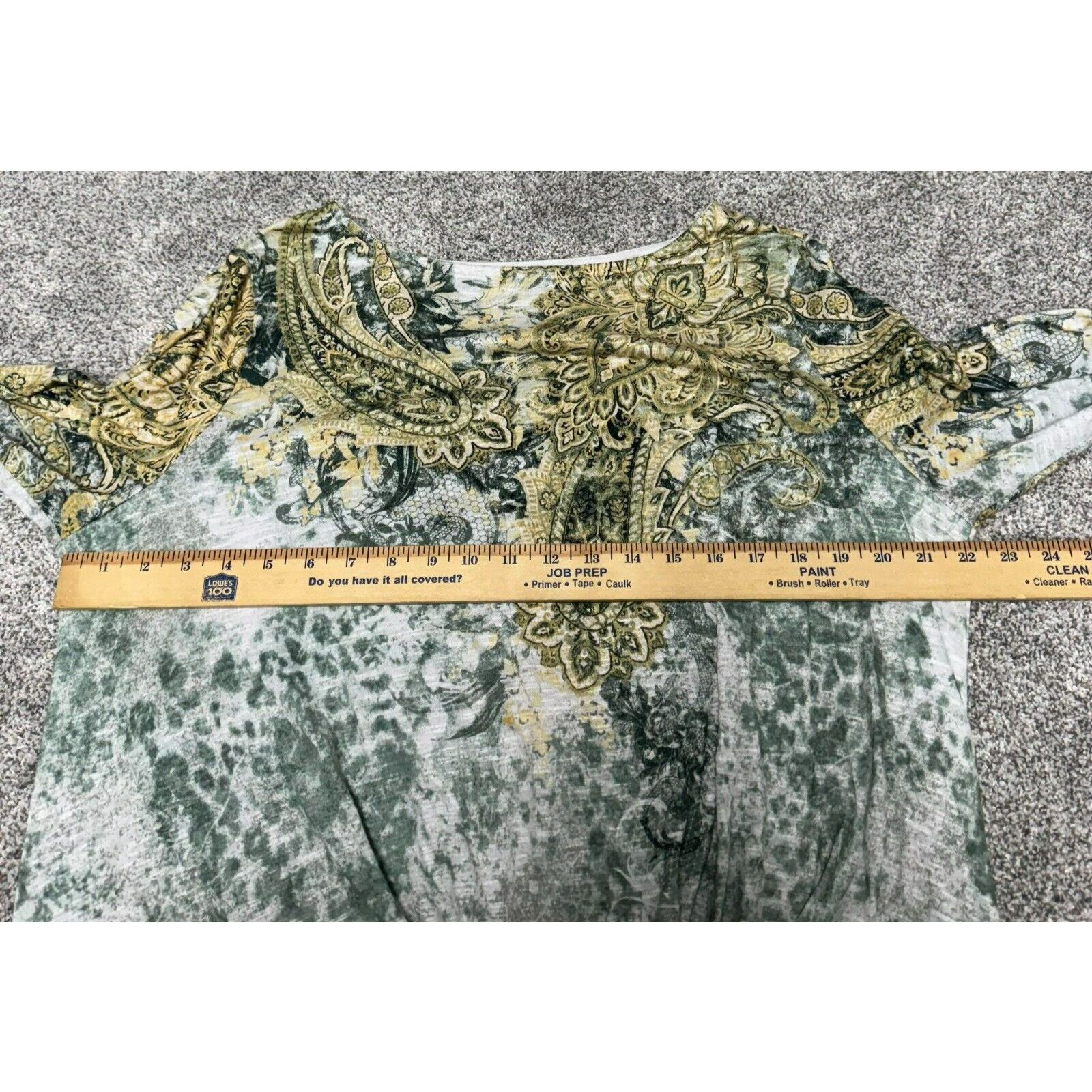 Other Women Plus XXL Top Rhinstones Boho Chic Garden Fairy Paisley Size XXL / US 16-18 / IT 52-54 - 8 Thumbnail