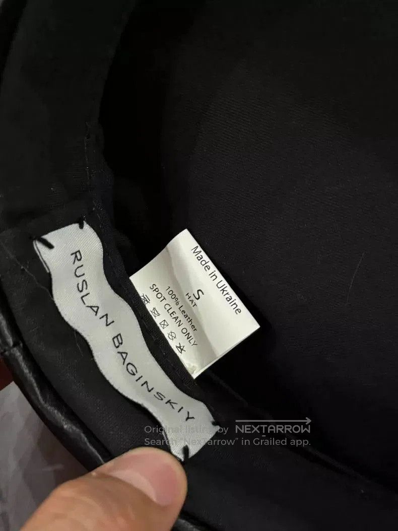 Anonymous Club Ruslan Baginskiy Leather Newsboy Cap. Size ONE SIZE - 4 Thumbnail
