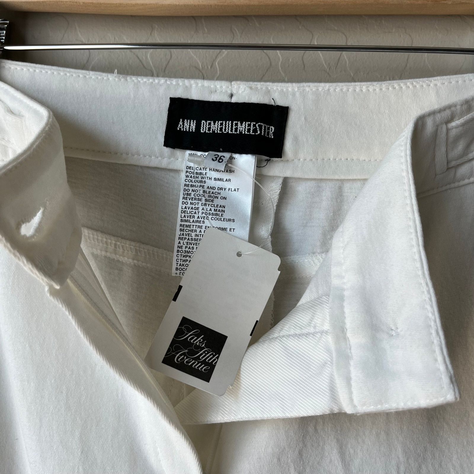 Ann Demeulemeester NWT Ann Demeulemeester Slim Leg Cotton Trouser Pants Size 36 Size 27" / US 4 / IT 40 - 6 Thumbnail