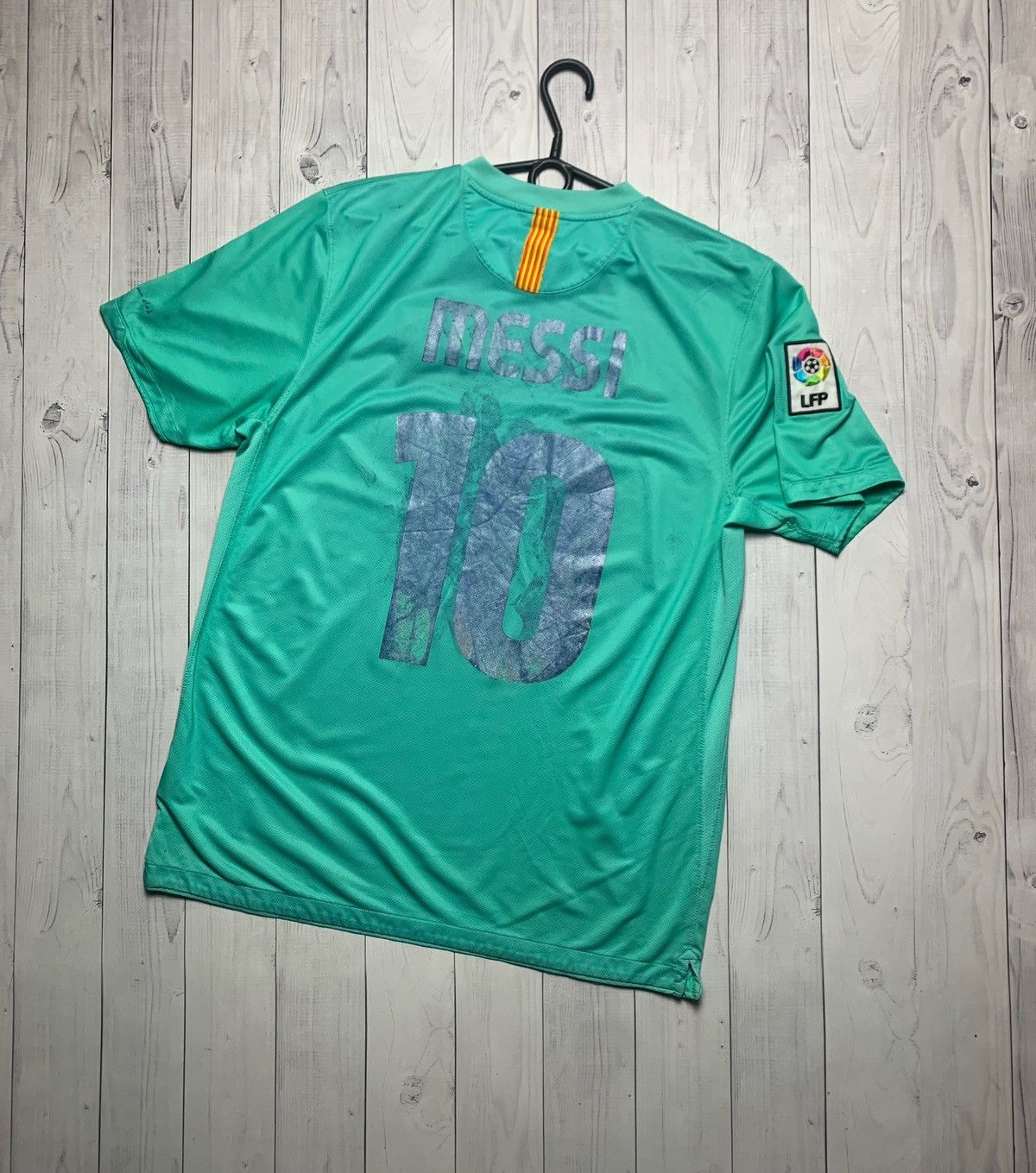 Nike × Vintage Vintage Nike Barcelona Messi 10 soccer jersey away mint rare Size US L / EU 52-54 / 3 - 8 Thumbnail