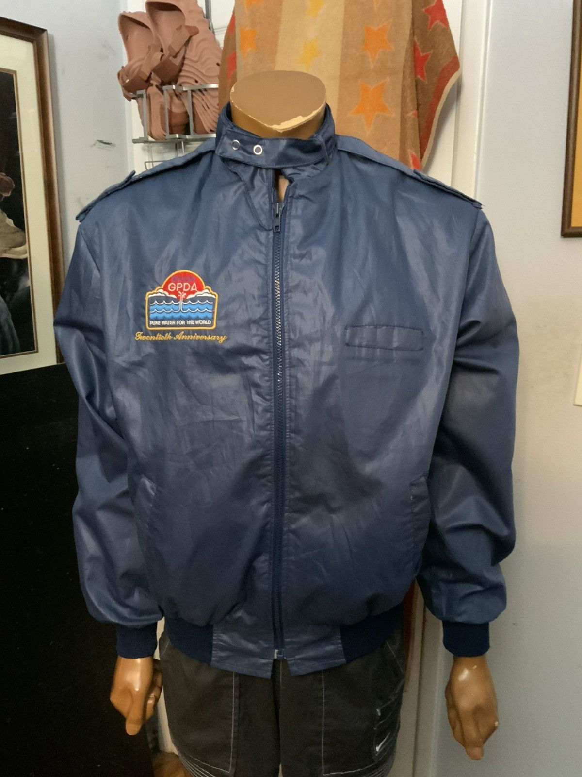 Vintage Vintage Goulds GPDA Pure Water Anniversary Bomber Jacket Size US M / EU 48-50 / 2 - 8 Thumbnail