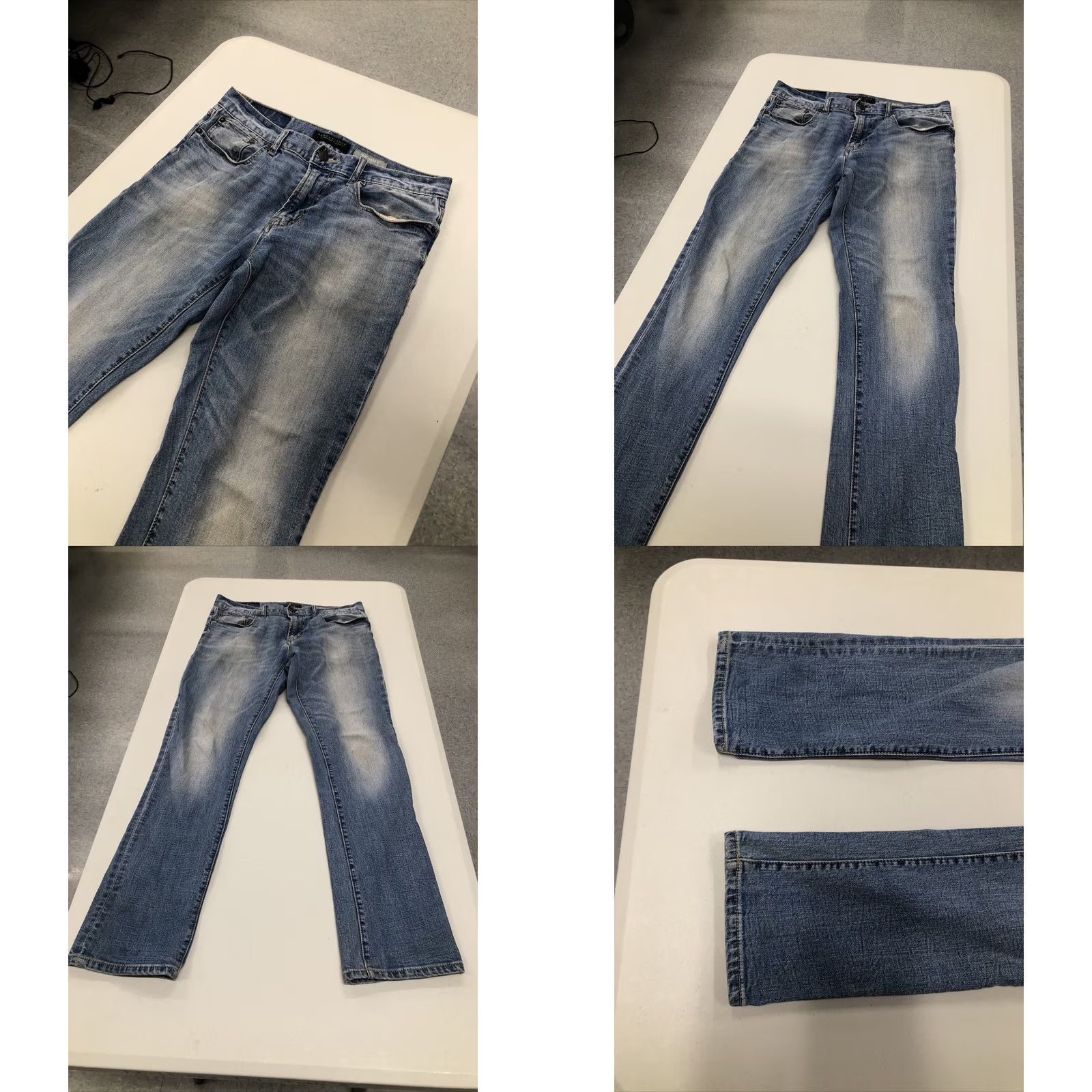 Vintage Aeropostale Skinny Jeans 30x29 Denim Blue Mens Slim Jeans Blue 5-Pocket Denim Cotton Blend Button Zip West Coast Classic Denim Blue Mens Size US 29 - 8 Thumbnail