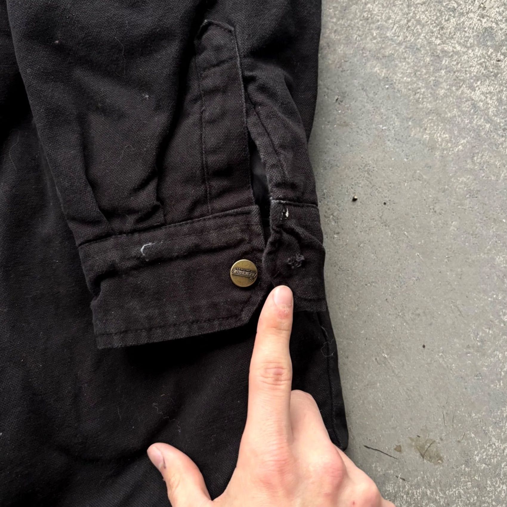 Dickies Dickies Mens XL Black Canvas Work Jacket Quilted Lined Chore Coat Spin: Satin? (Note: Original contains Adidas product line conflicting; excluded) Size US XL / EU 56 / 4 - 7 Thumbnail