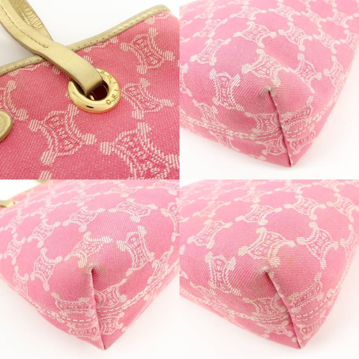 Celine Celine Macadam Canvas Tote Pink Size ONE SIZE - 5 Thumbnail