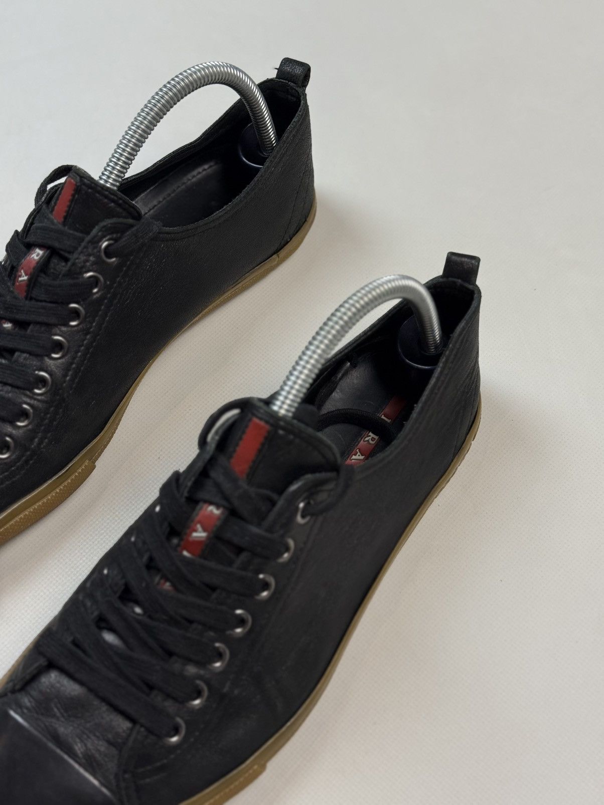 Prada Prada Men’s Leather Low Top Lace Up Sneakers Shoes Size US 8.5 / EU 41-42 - 10 Thumbnail