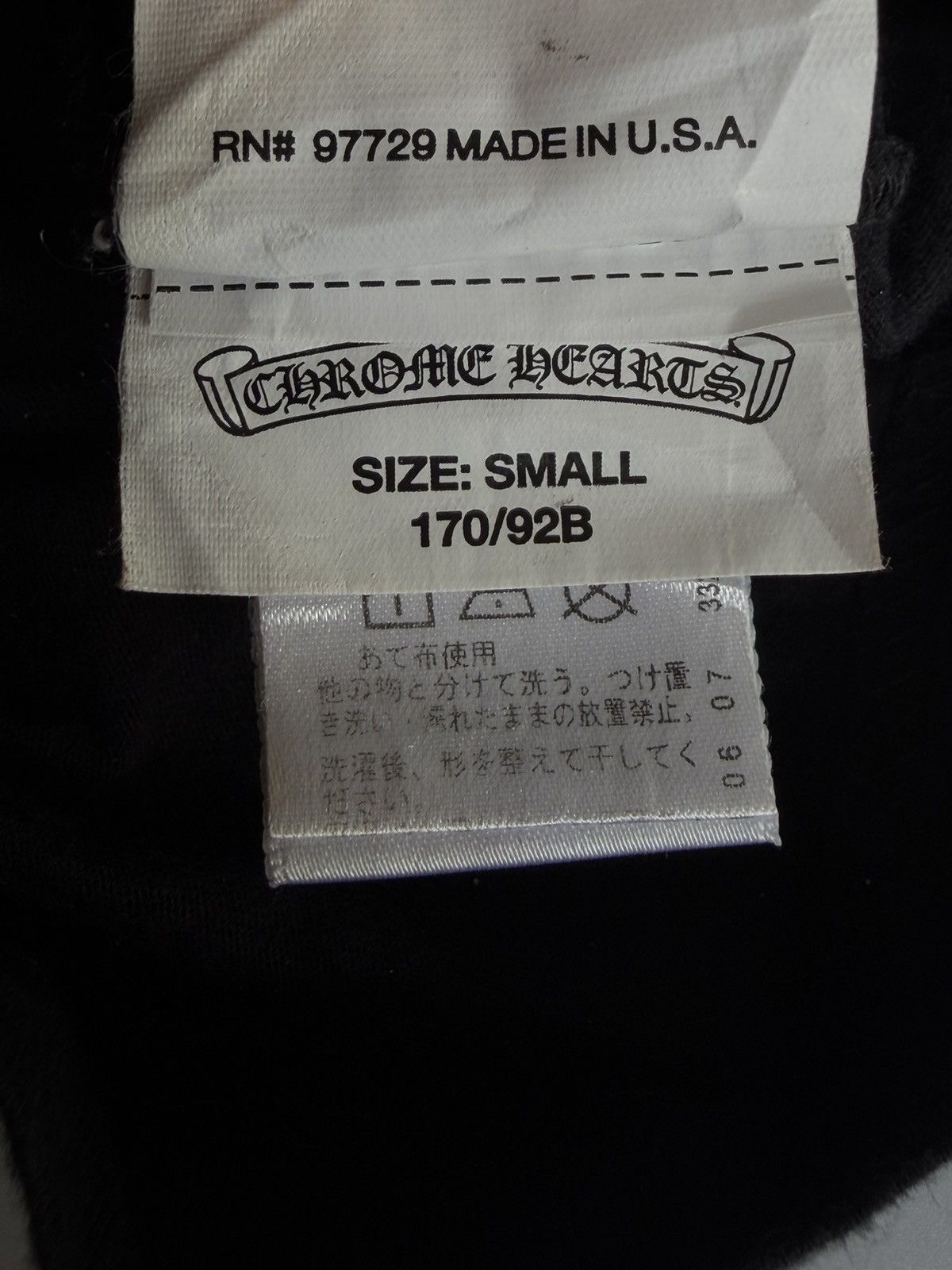 Chrome Hearts Chrome Hearts Neck Logo Pocket Tee Size US S / EU 44-46 / 1 - 9 Thumbnail
