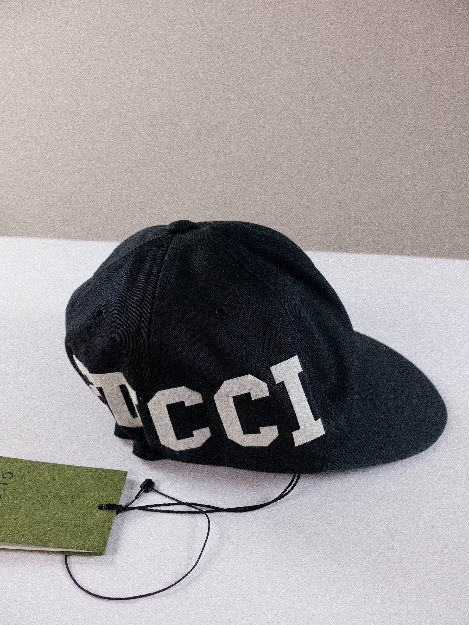 Gucci GUCCI 25 black monogram dad cotton baseball cap Medium Size ONE SIZE - 5 Thumbnail