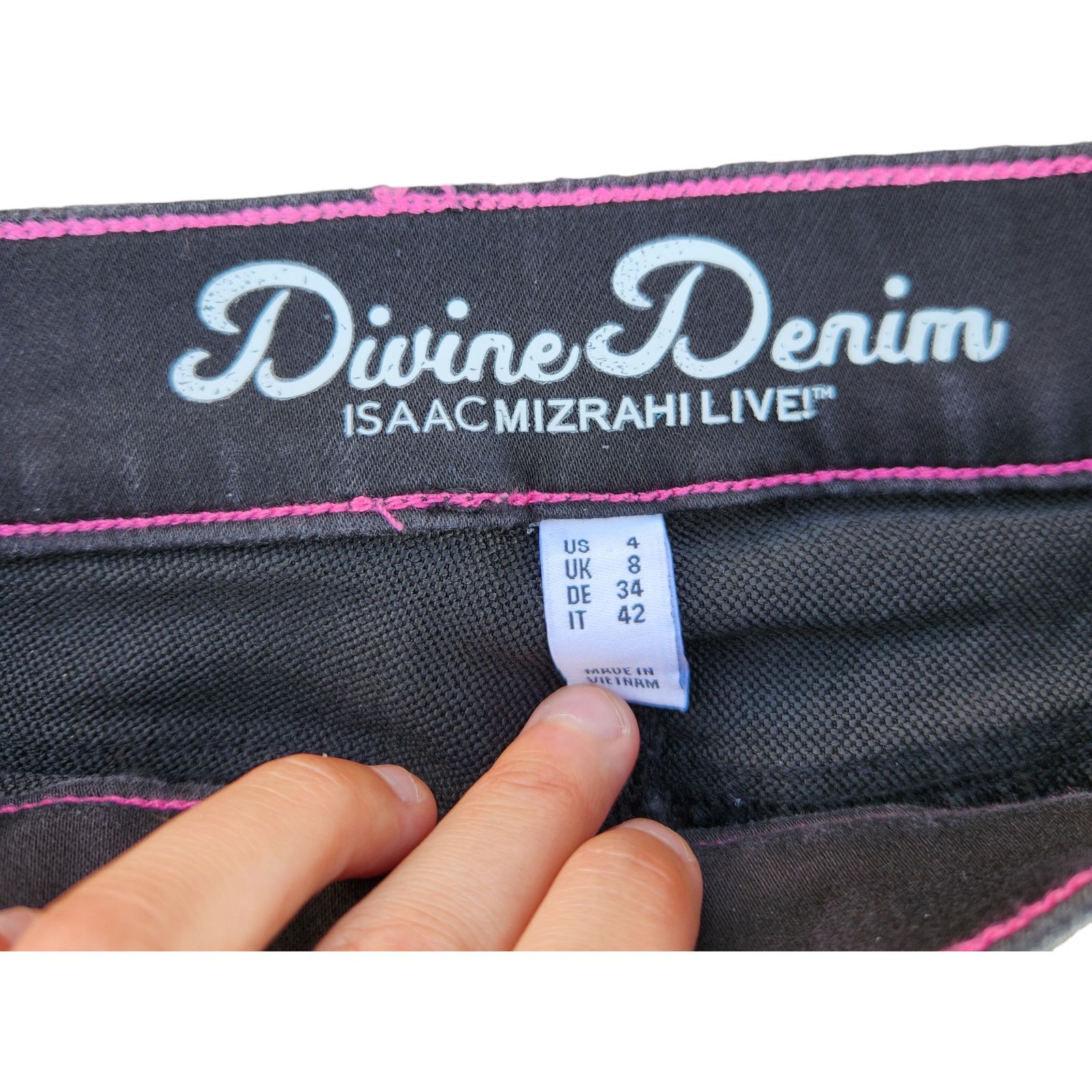 Isaac Mizrahi Isaac Mizrahi Live! Divine Denim Ankle Jeans Black Size 4 Size 27" / US 4 / IT 40 - 12 Thumbnail