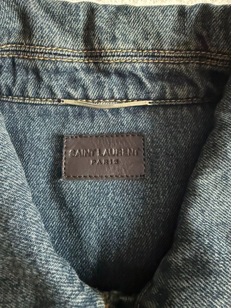 Saint Laurent Paris Saint Laurent Paris Washed light blue denim jacket-2506 Size US XL / EU 56 / 4 - 3 Thumbnail