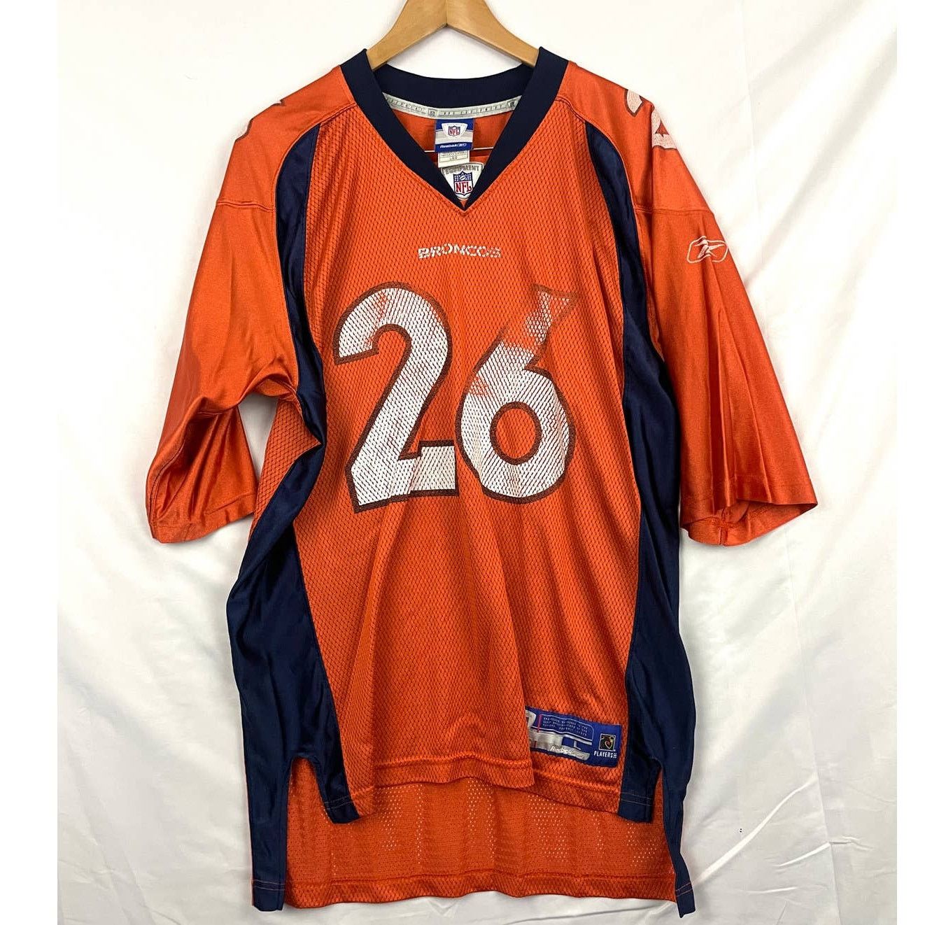 Reebok Denver Broncos NFL Reebok Football Jersey #26 LARGE Bell Size US L / EU 52-54 / 3 - 5 Thumbnail