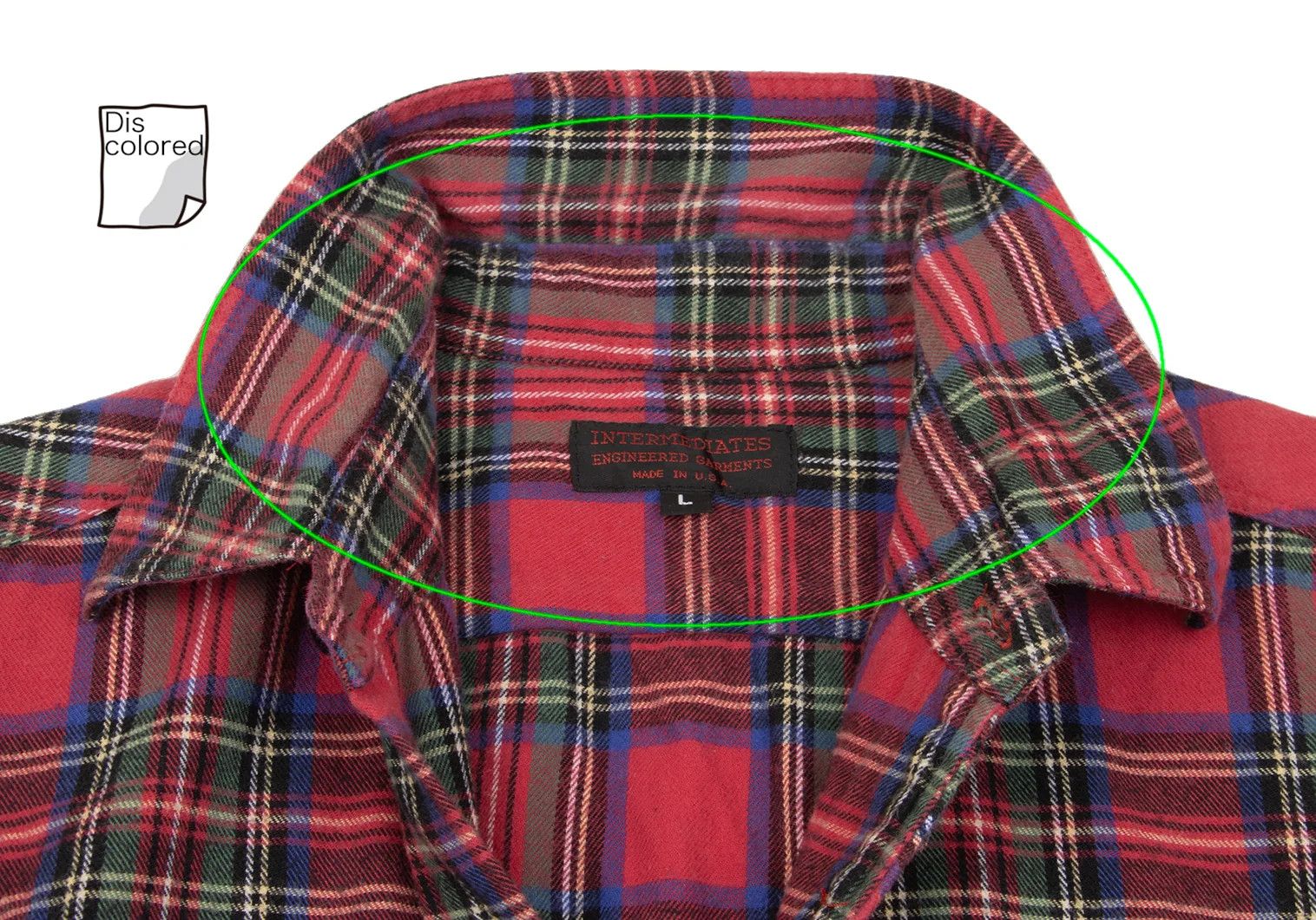 Engineered Garments Tartan Check Flannel Shirt in Red and Blue, Size L Size US L / EU 52-54 / 3 - 4 Thumbnail
