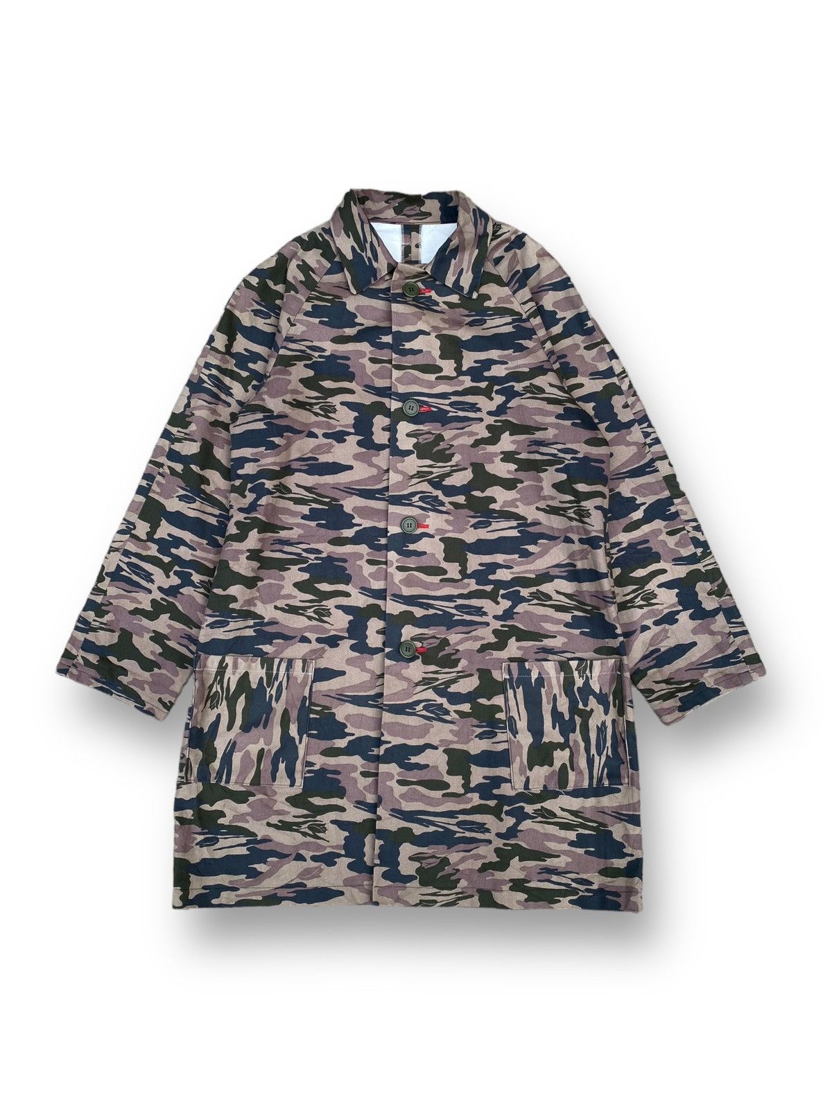 Vintage Vintage Camo Overcoat Button Down. #D1 Size US L / EU 52-54 / 3 - 1 Thumbnail