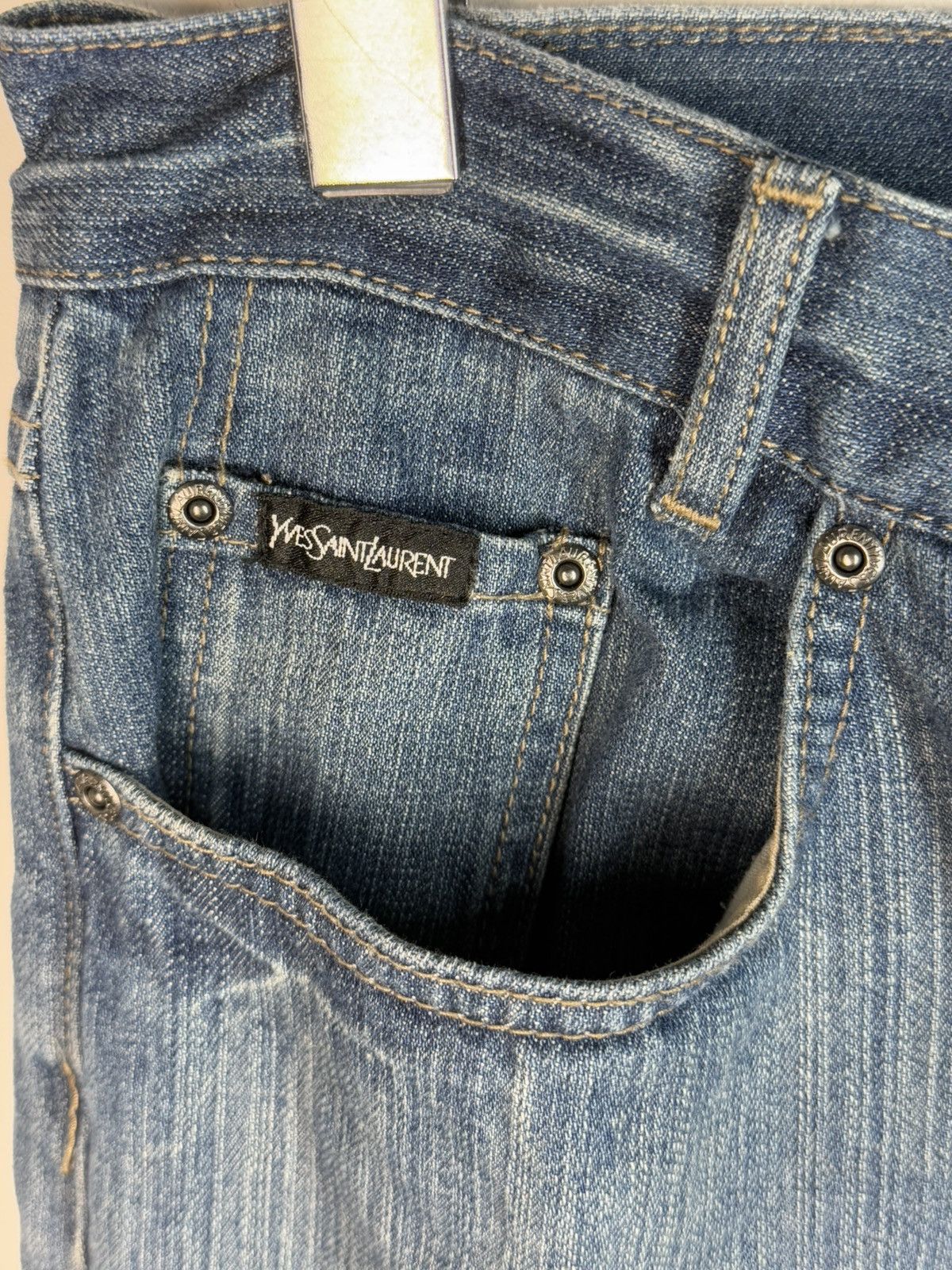 Yves Saint Laurent 36x32 YSL Jeans Denim Pants Blue Indigo Size US 36 / EU 52 - 8 Thumbnail