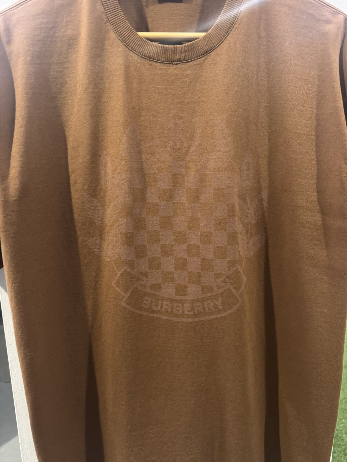 Burberry Burberry Chequered Crest Tee Size US L / EU 52-54 / 3 - 2 Thumbnail