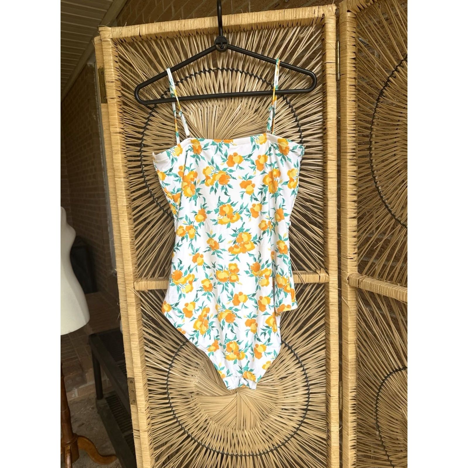 J.Crew J. Crew Factory One Piece Swimsuit Floral Smocked Yellow M Women Medium Size ONE SIZE - 6 Thumbnail